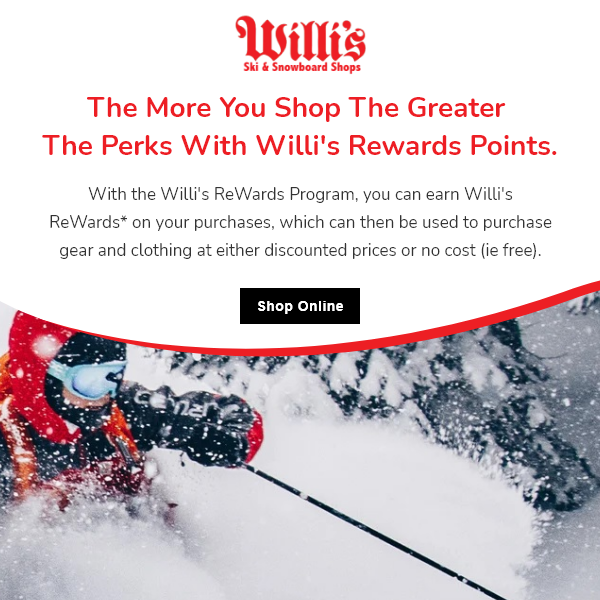 Willi's Ski Shop-ski and snowboard shop'