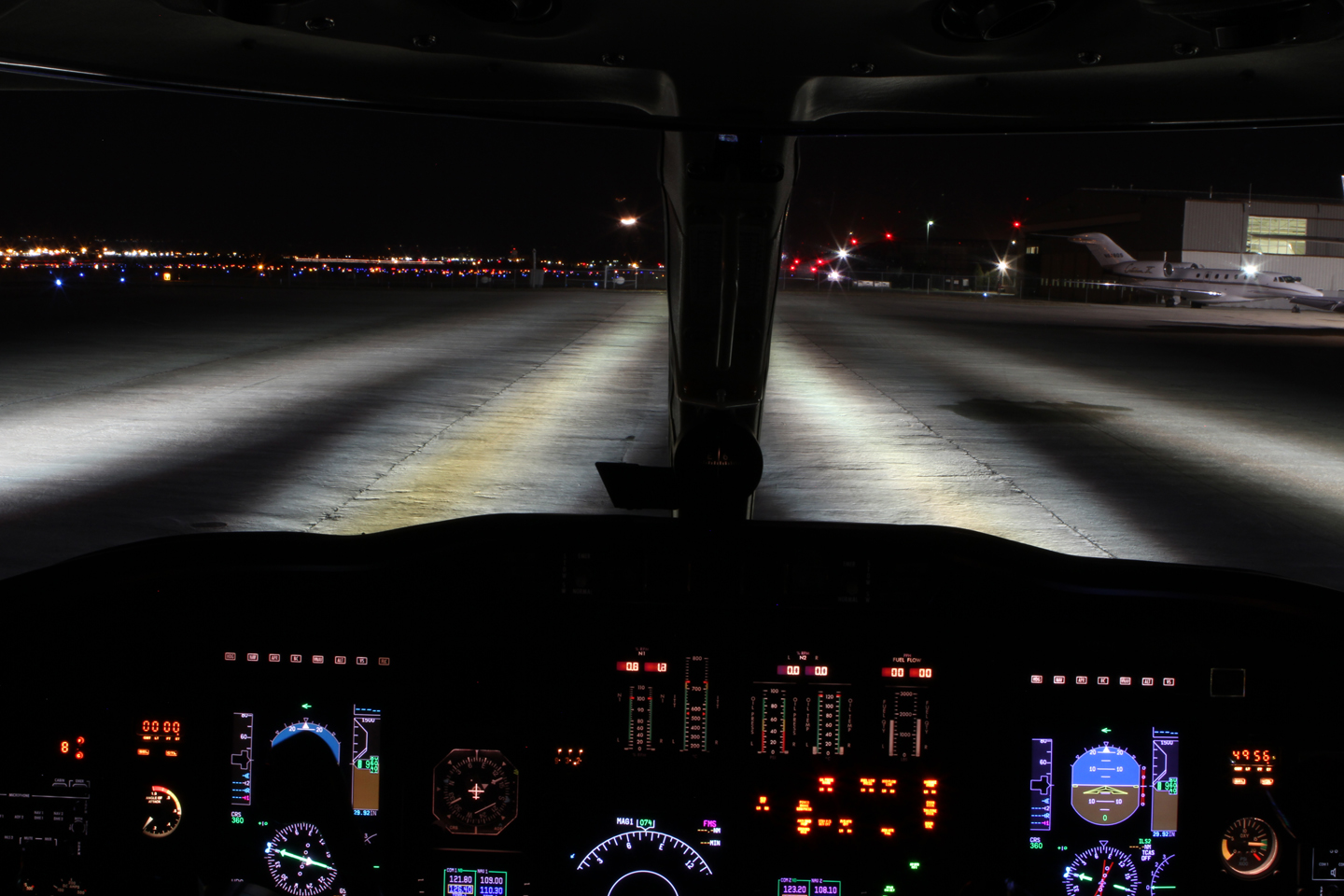 Citation Ultra Lighting After BoomBeam Installation