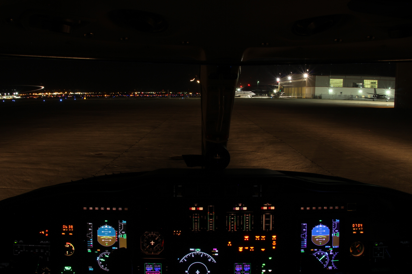 Citation Ultra Lighting Before BoomBeam Installation