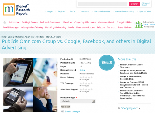 Publicis Omnicom Group vs. Google, Facebook'