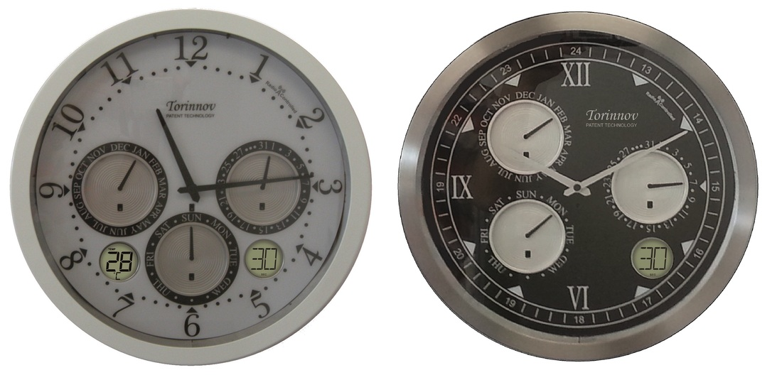 Torinnov Calendar Wall Clocks'