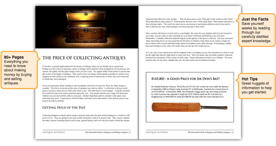 Look inside Antiques Australia'