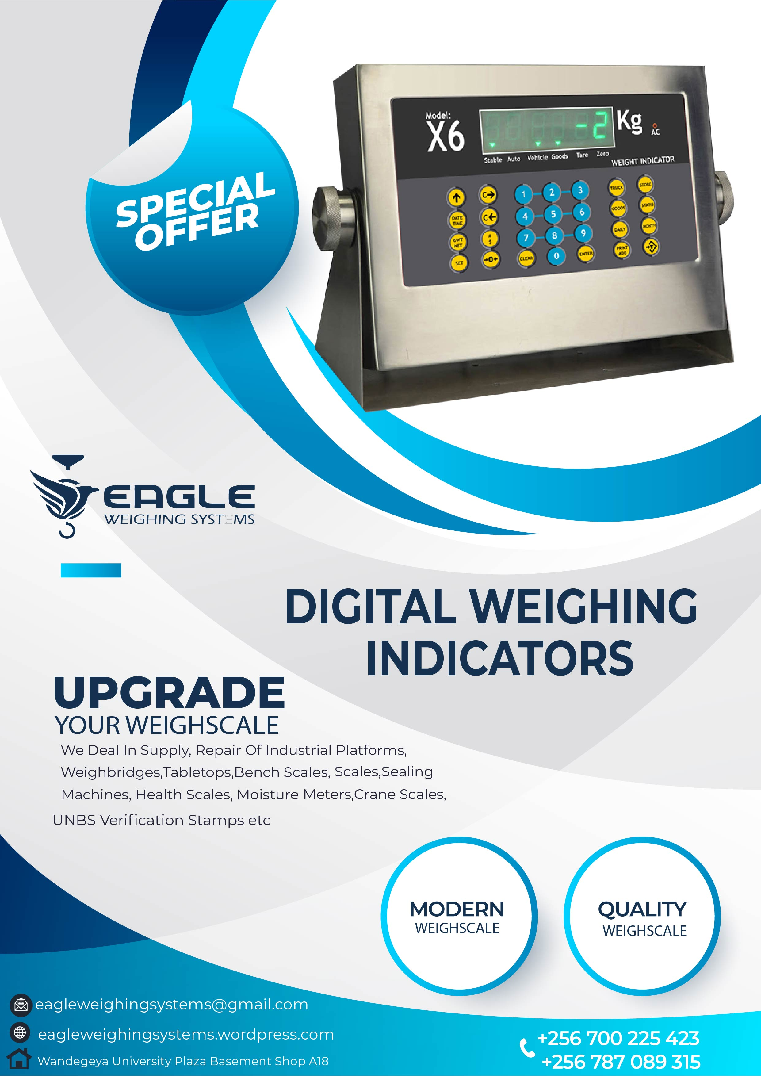 Multi-function weighing indicators'