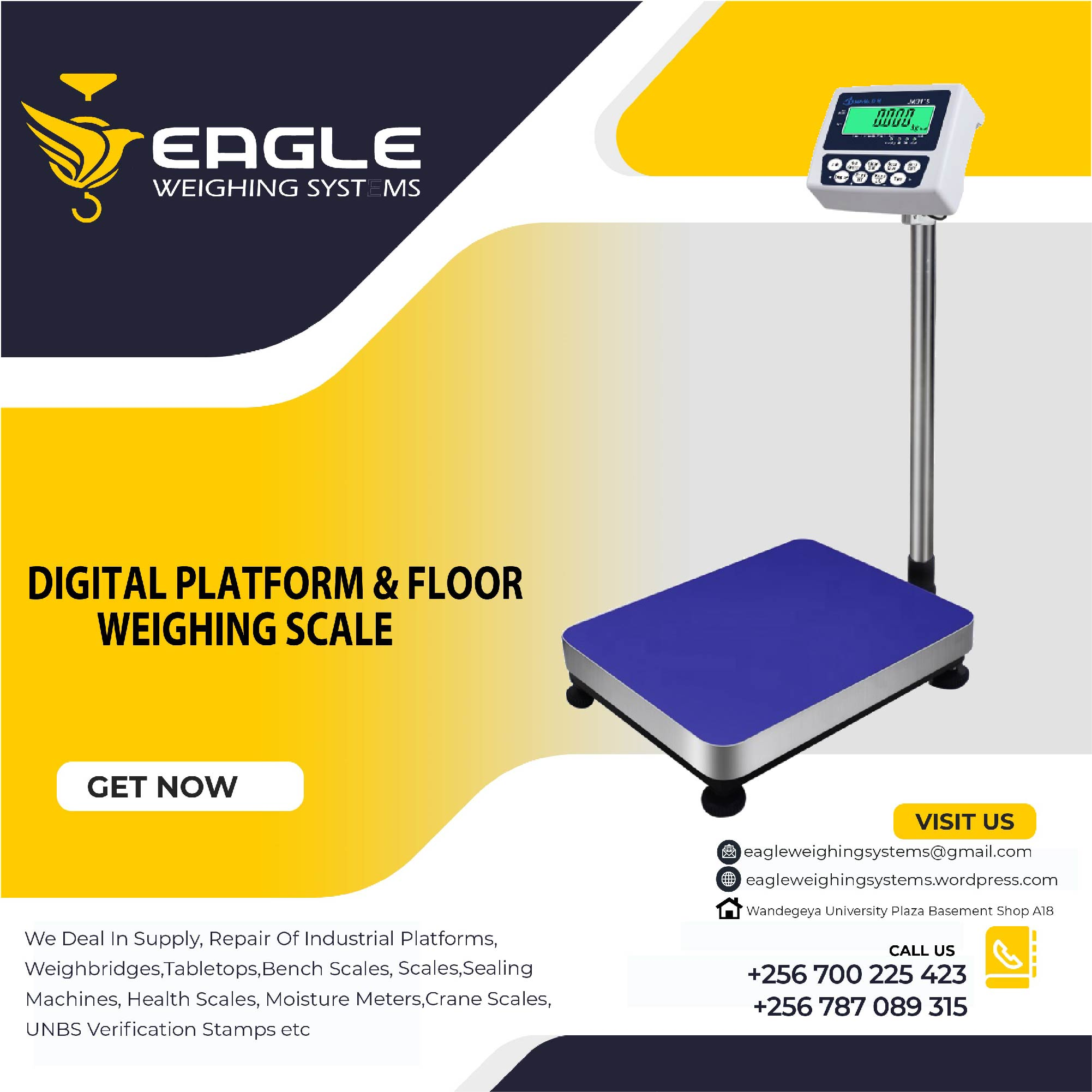 A12E platform weighing scales'