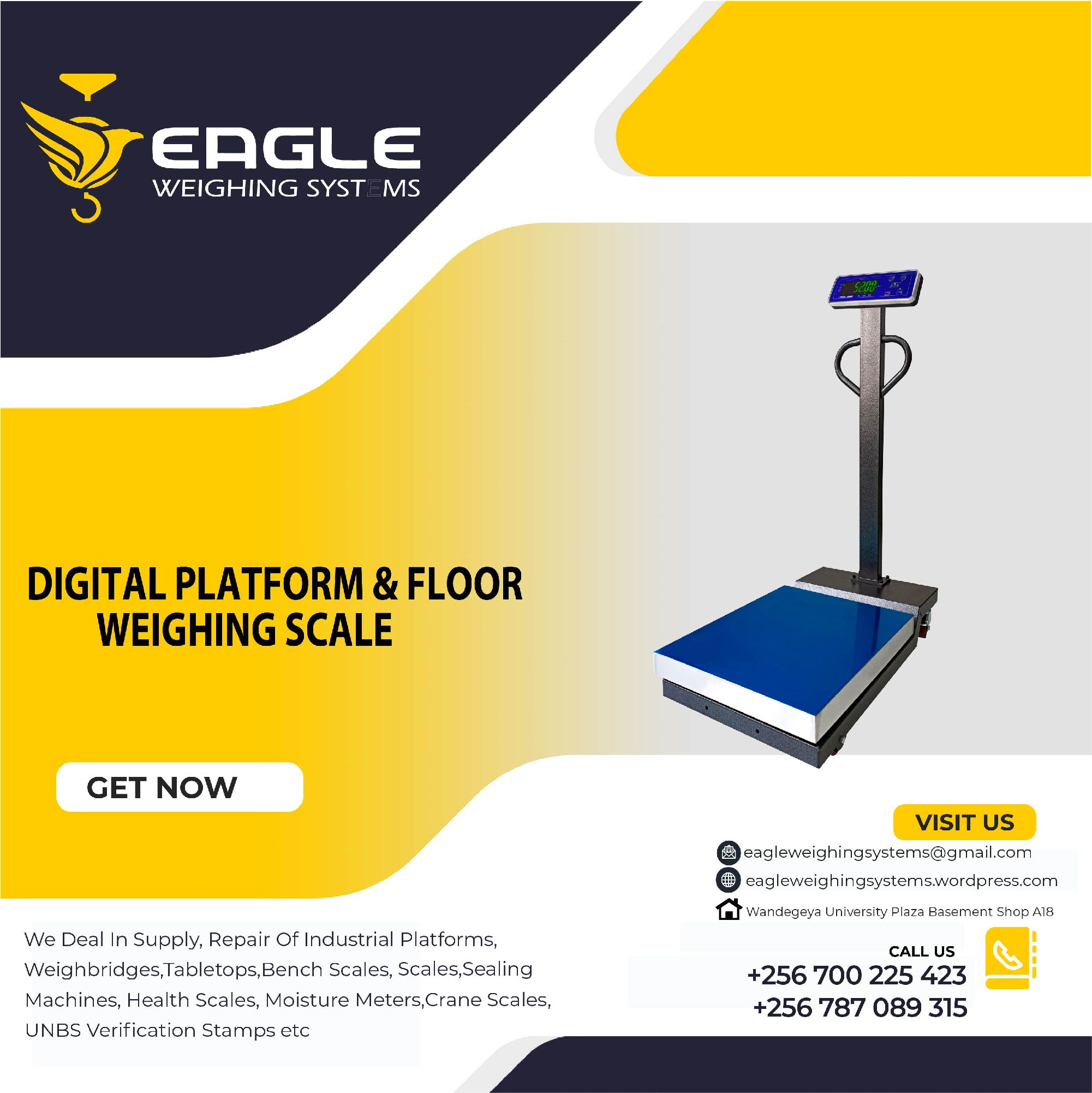 300KG Electronic Digital Industrial Platforms Kampala'