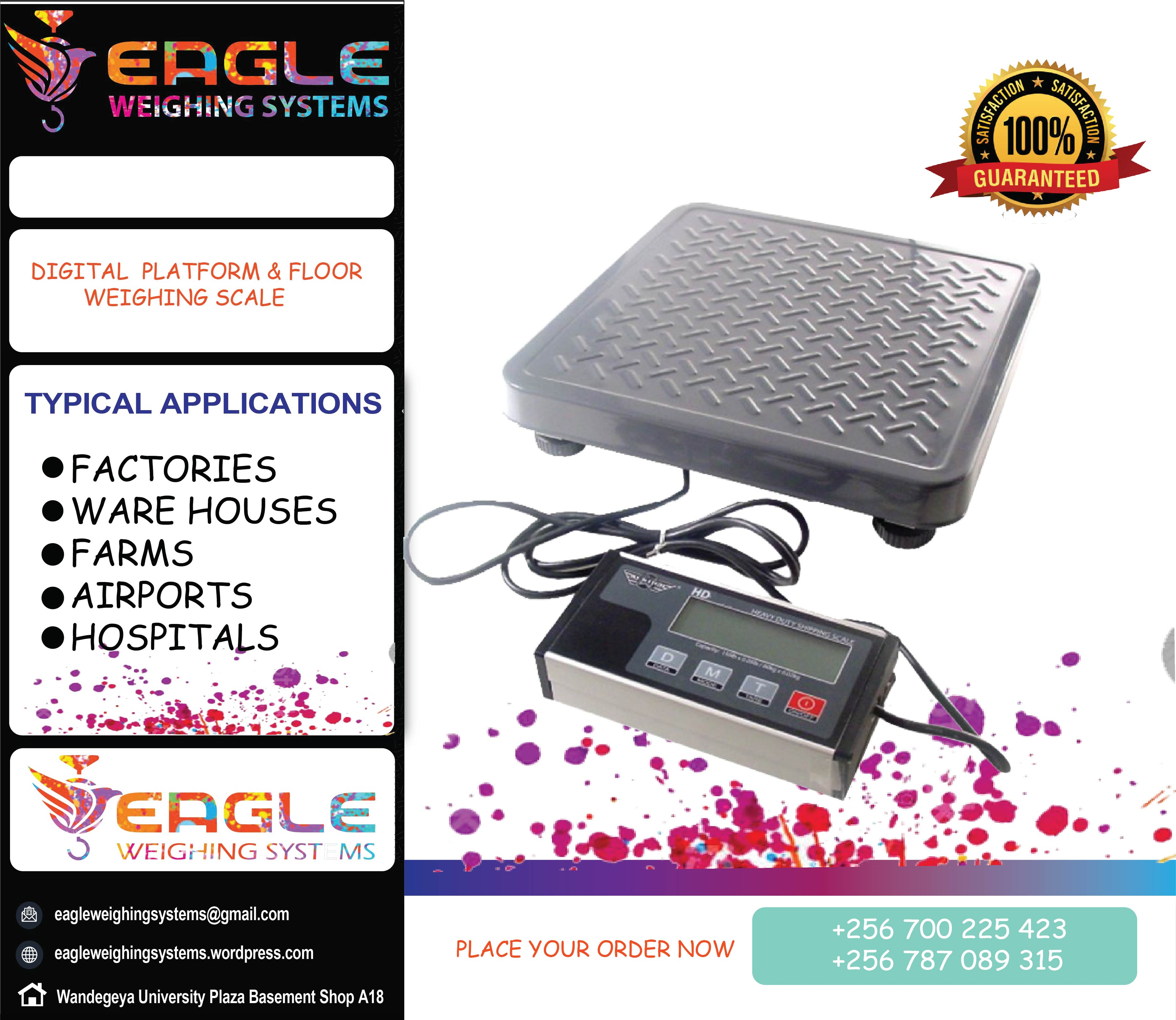 Electronic bench type iron cast platform weighing scales'