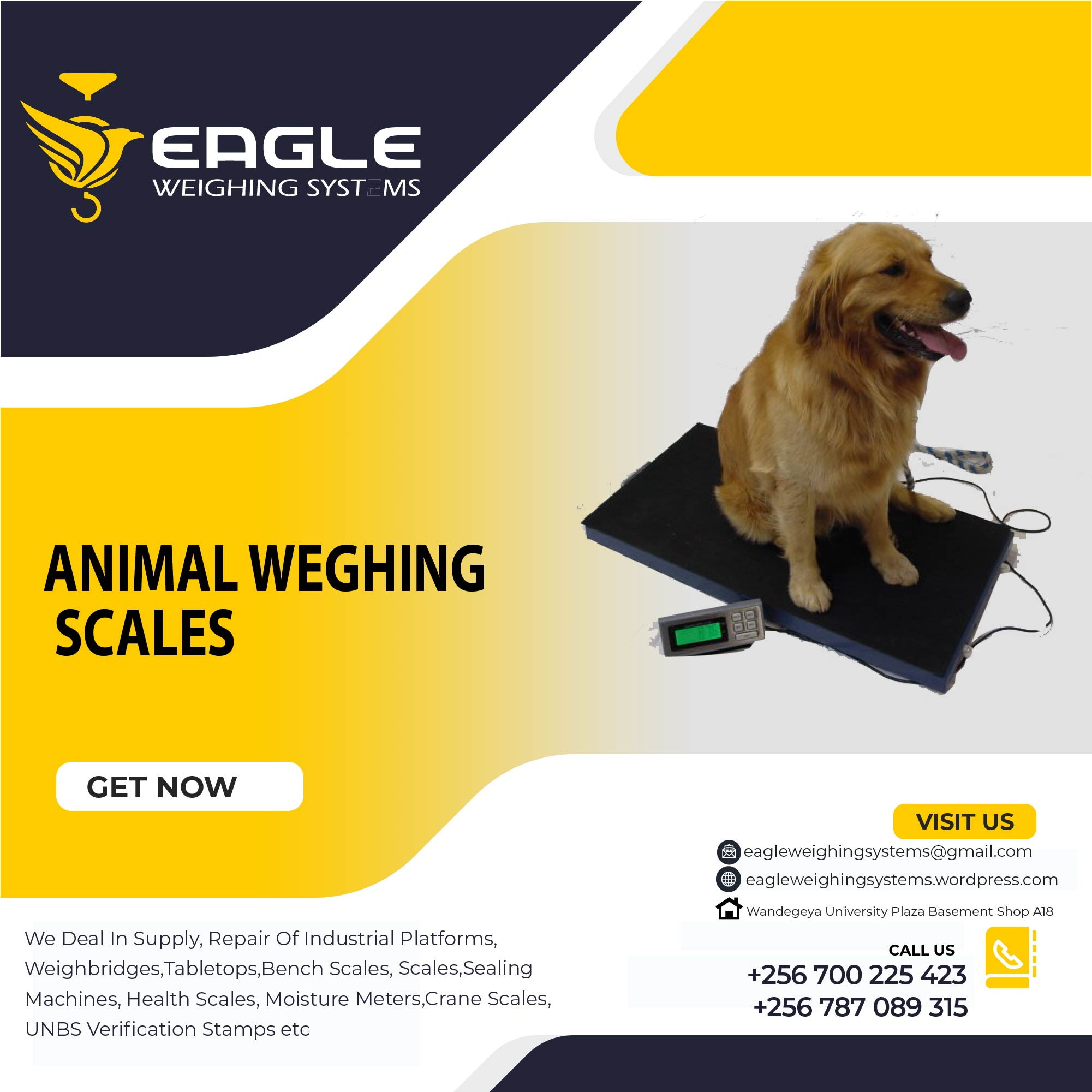 Pet platform wegihng scales'