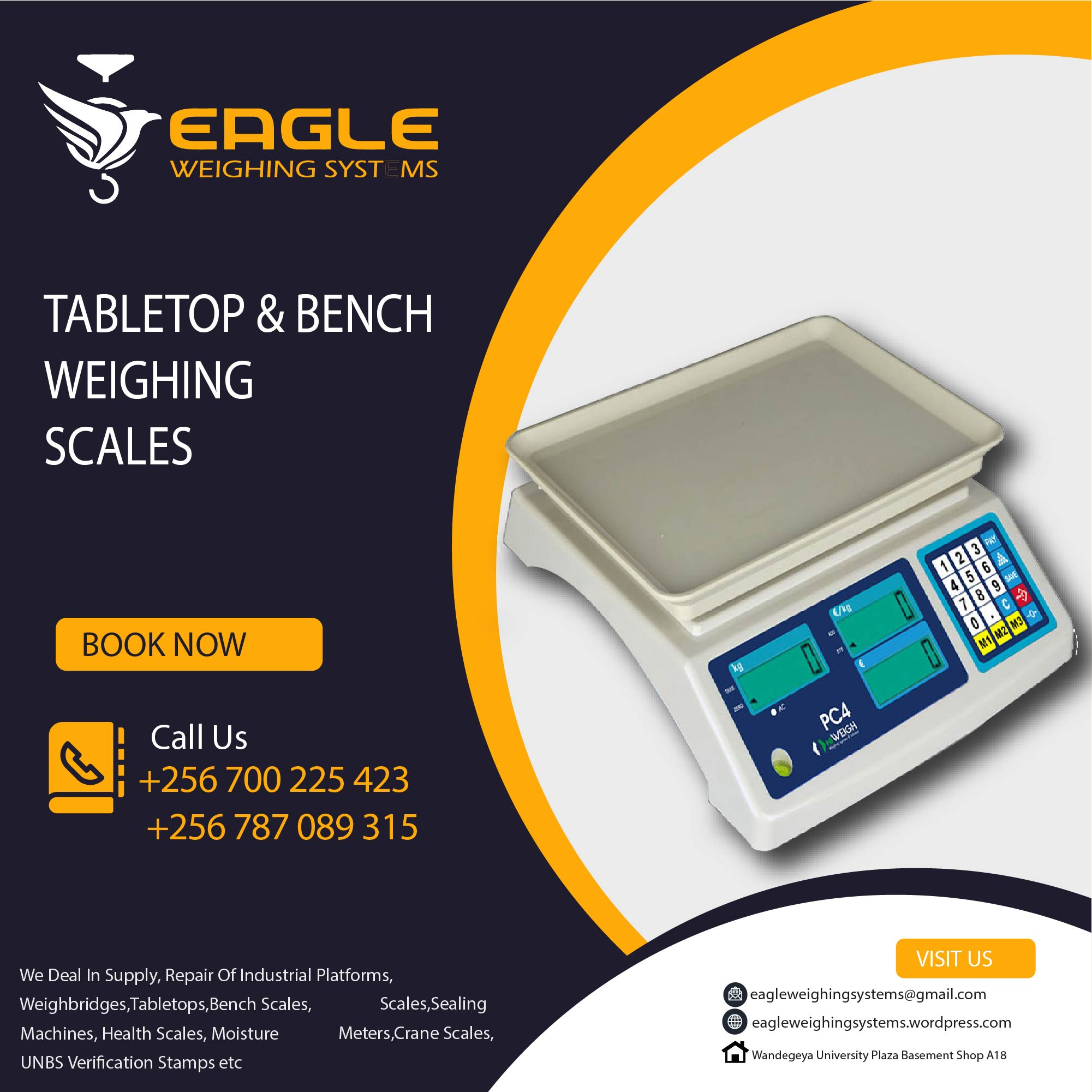 15kg table top weighing scales in Kampala'