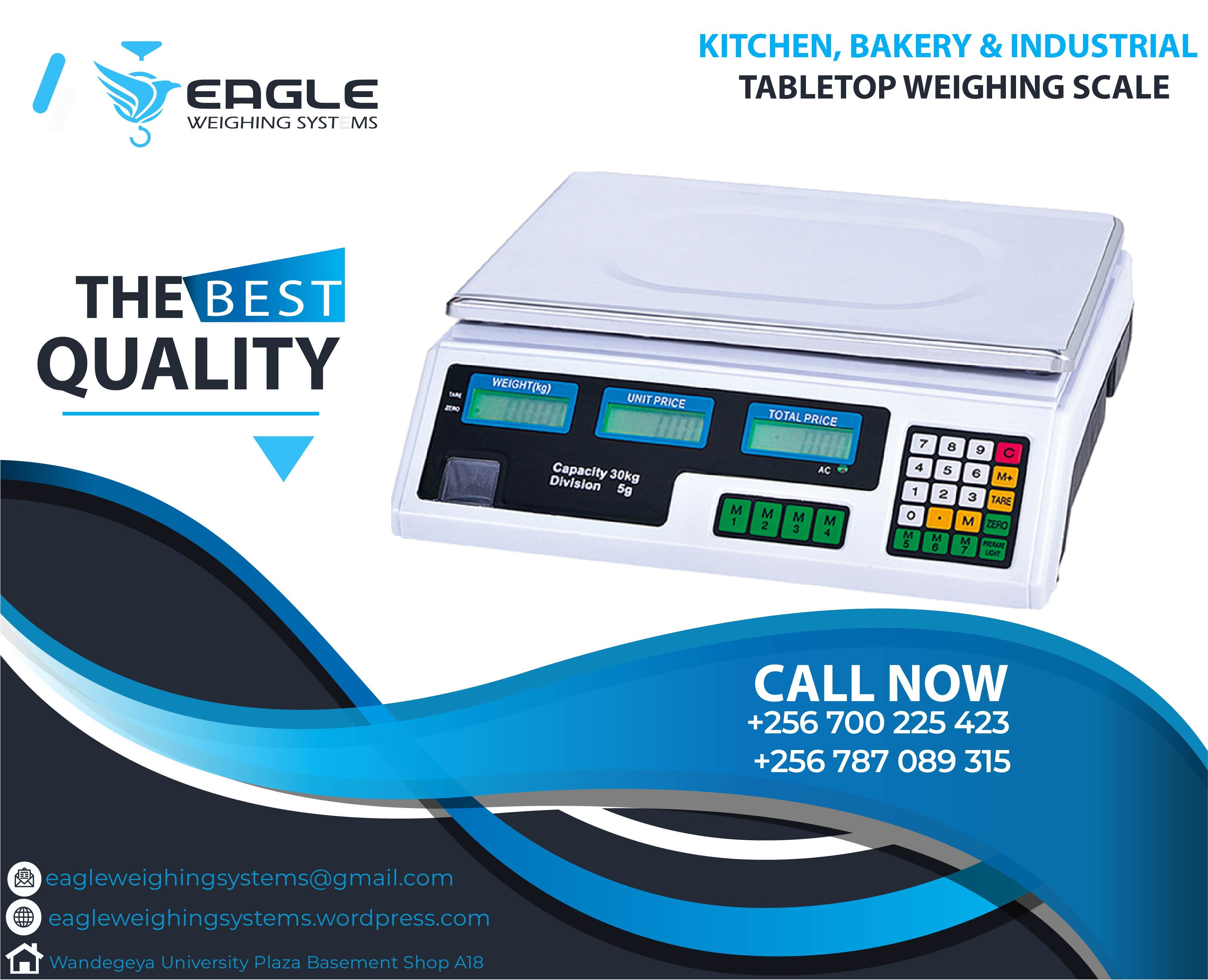 Accurate 3kg-40kg digital table scales'