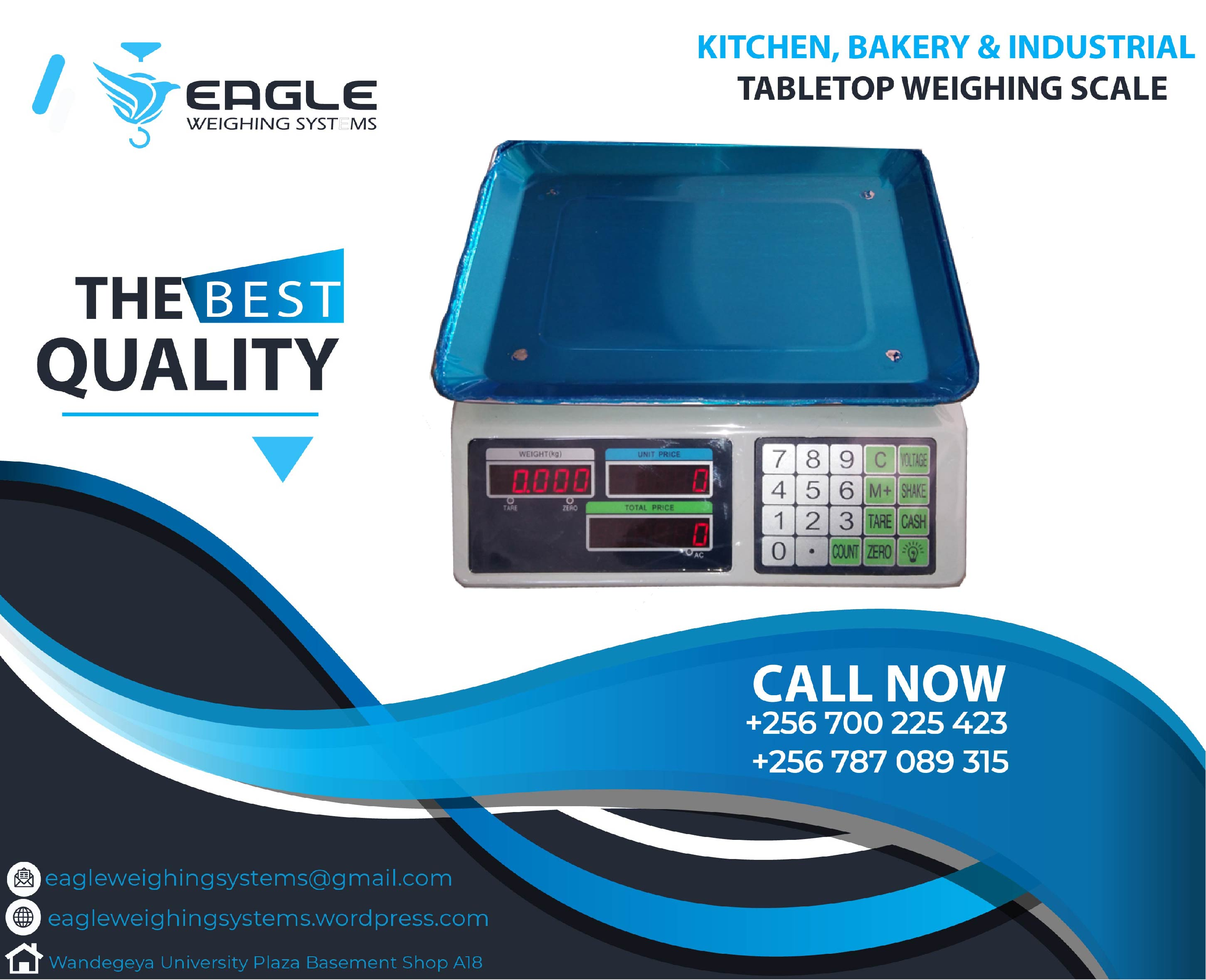 Electronic table top weighing scaleS'