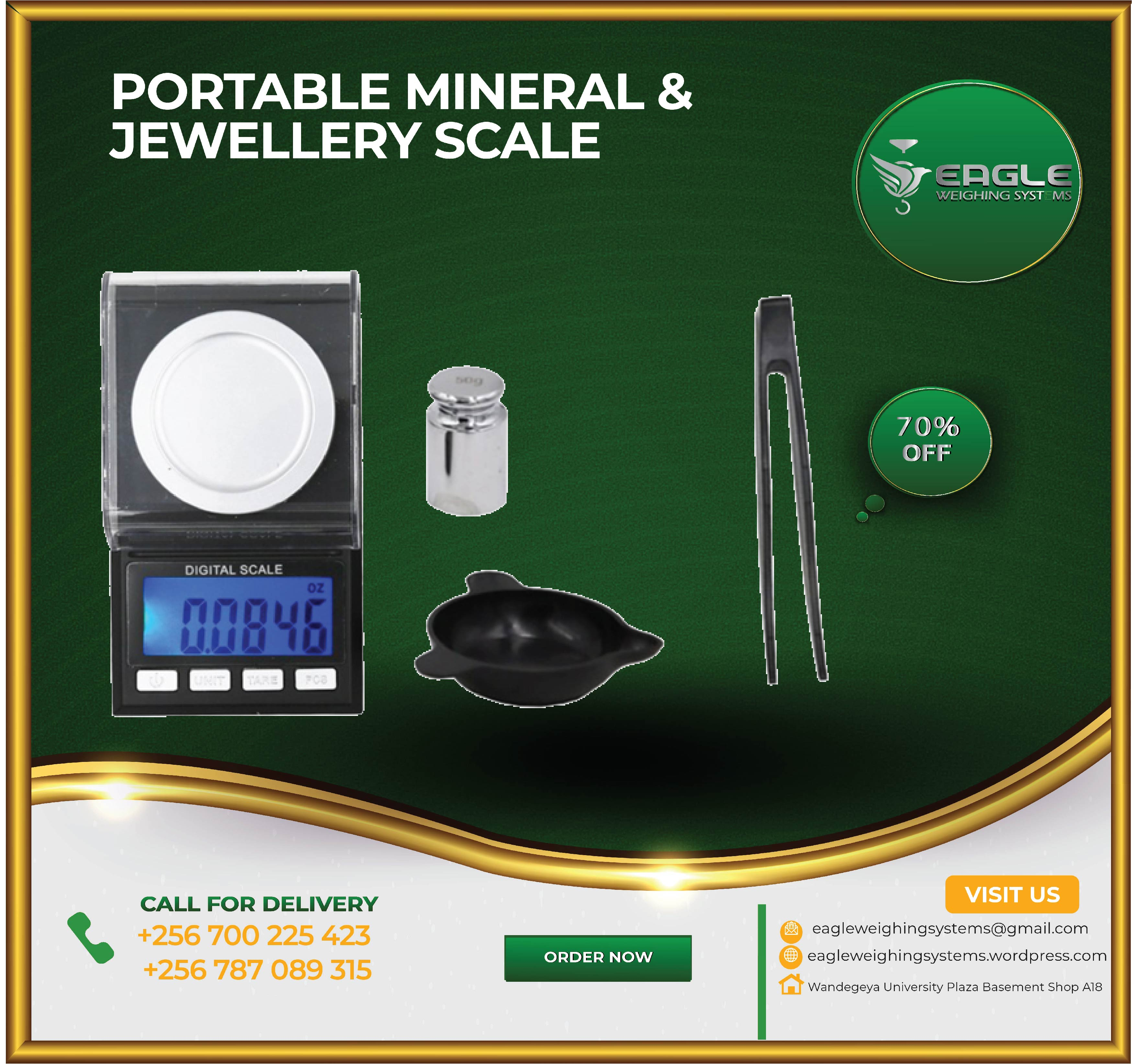 Jewellery Materials Pockets Scale'