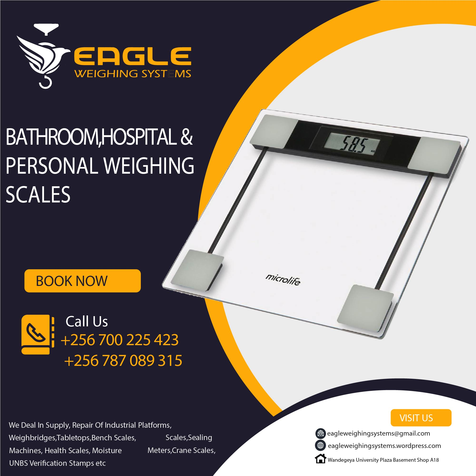 Digital personal scale for home use with easy reading'