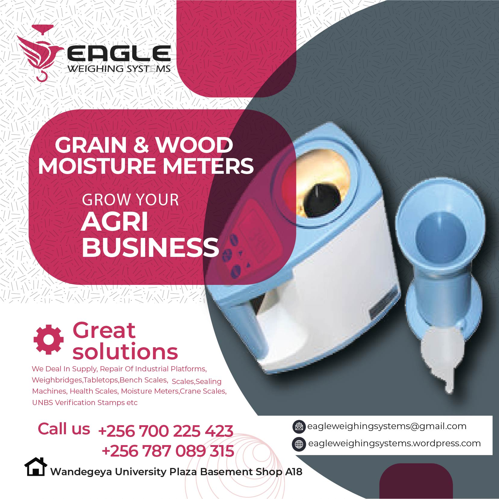 Moisture meters company in Uganda'