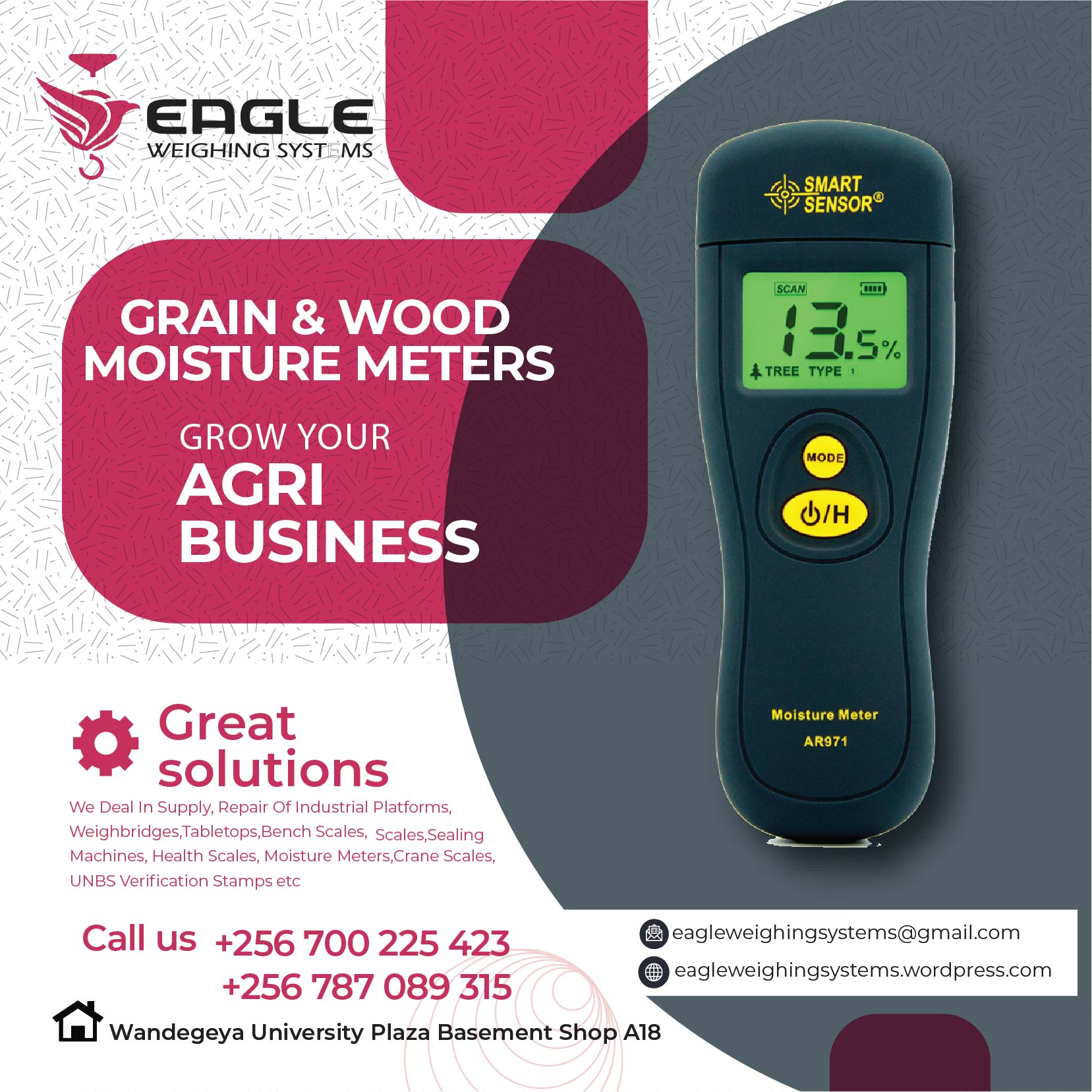 Digital Portable paddy rice grain moisture meter'