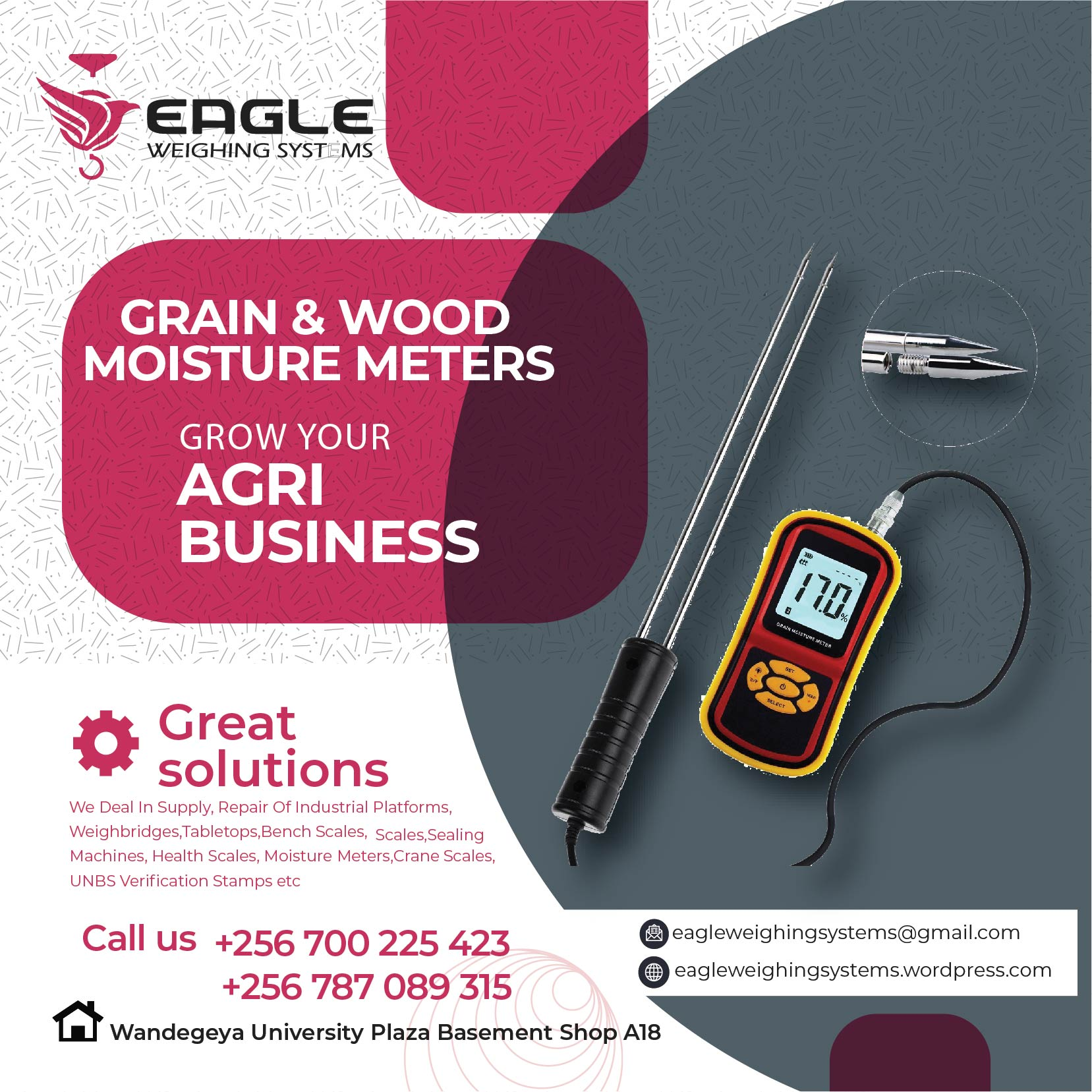 Cup type digital grain moisture meter'