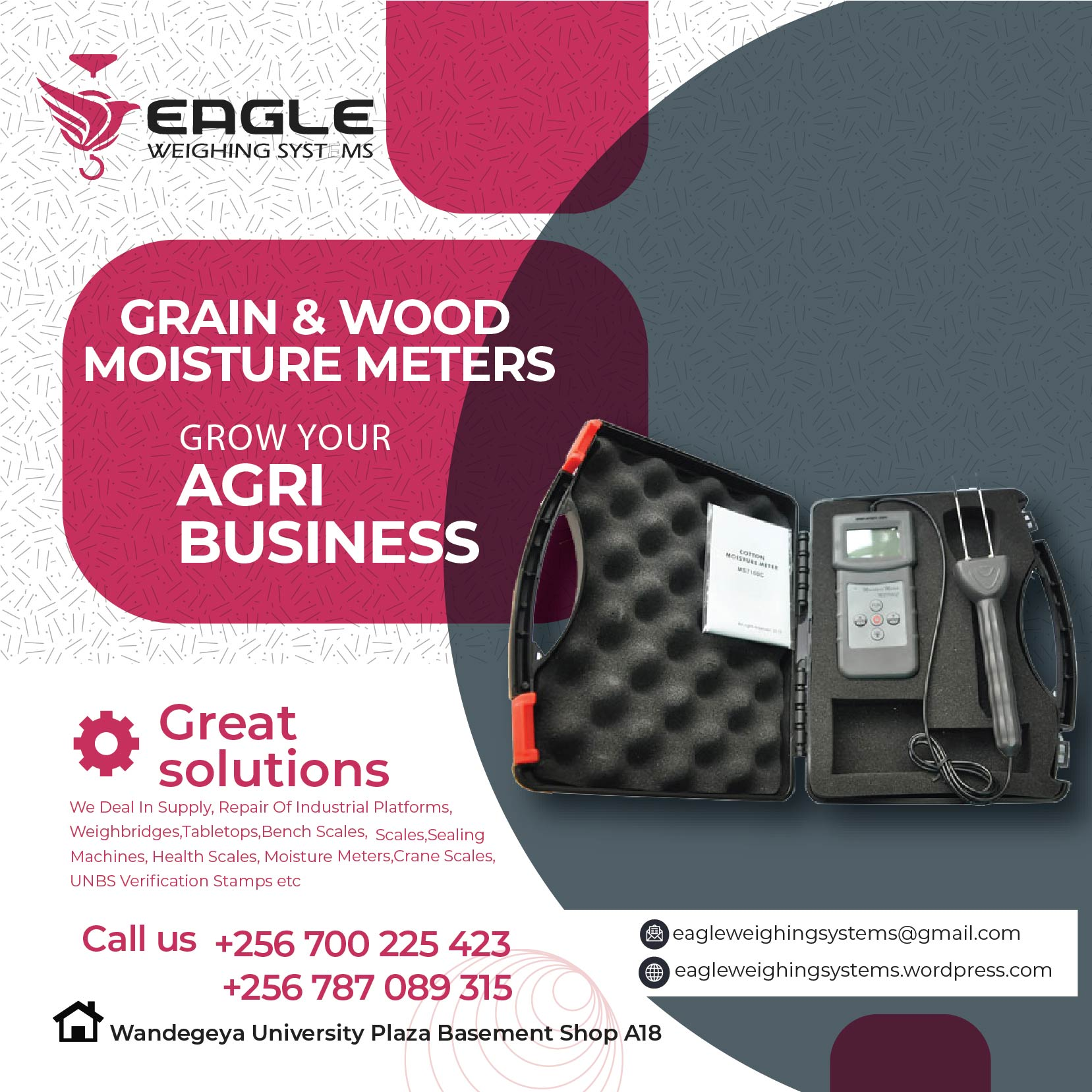 meter for grain moisture meter for cocoa and coffee'