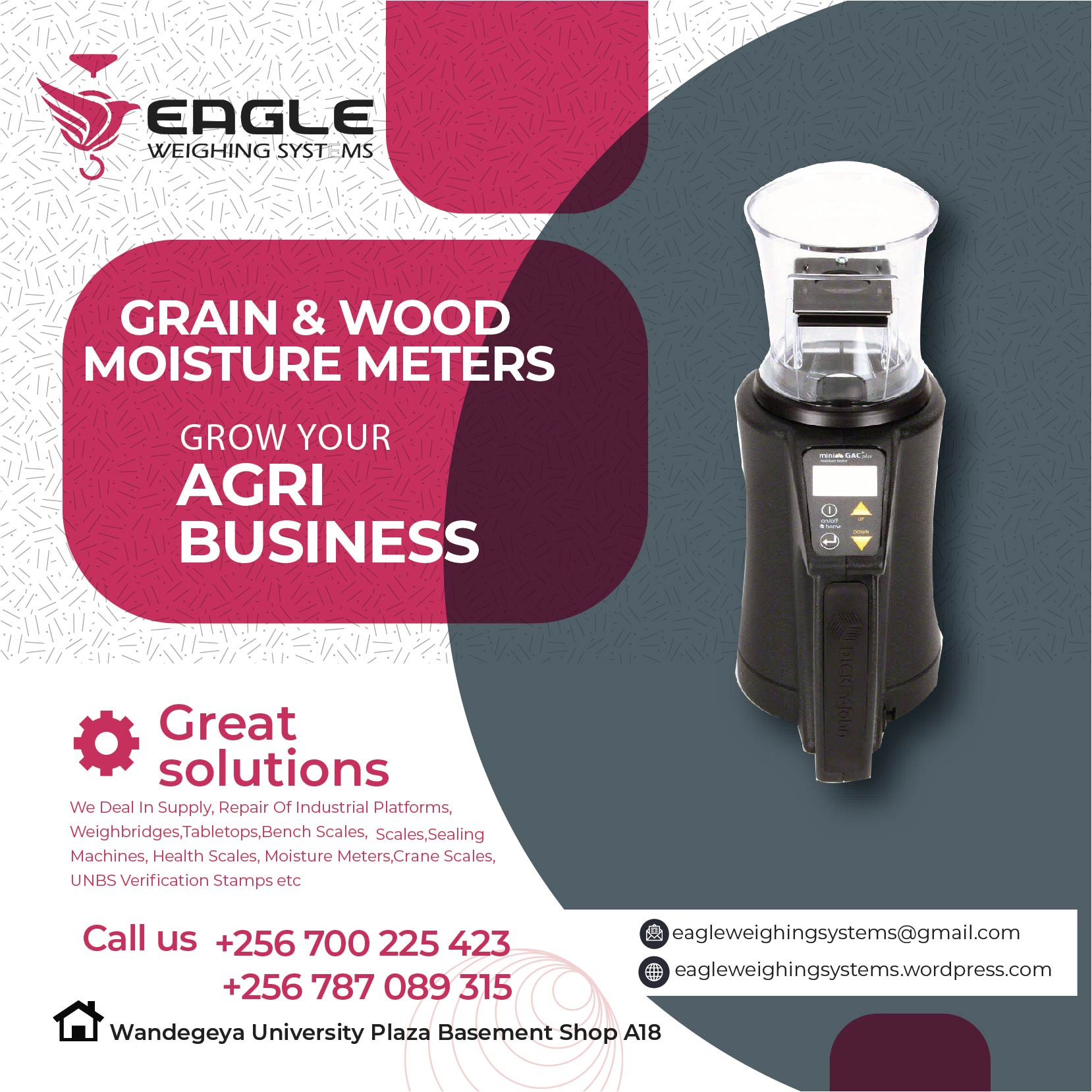 Moisture meters for cocoa'