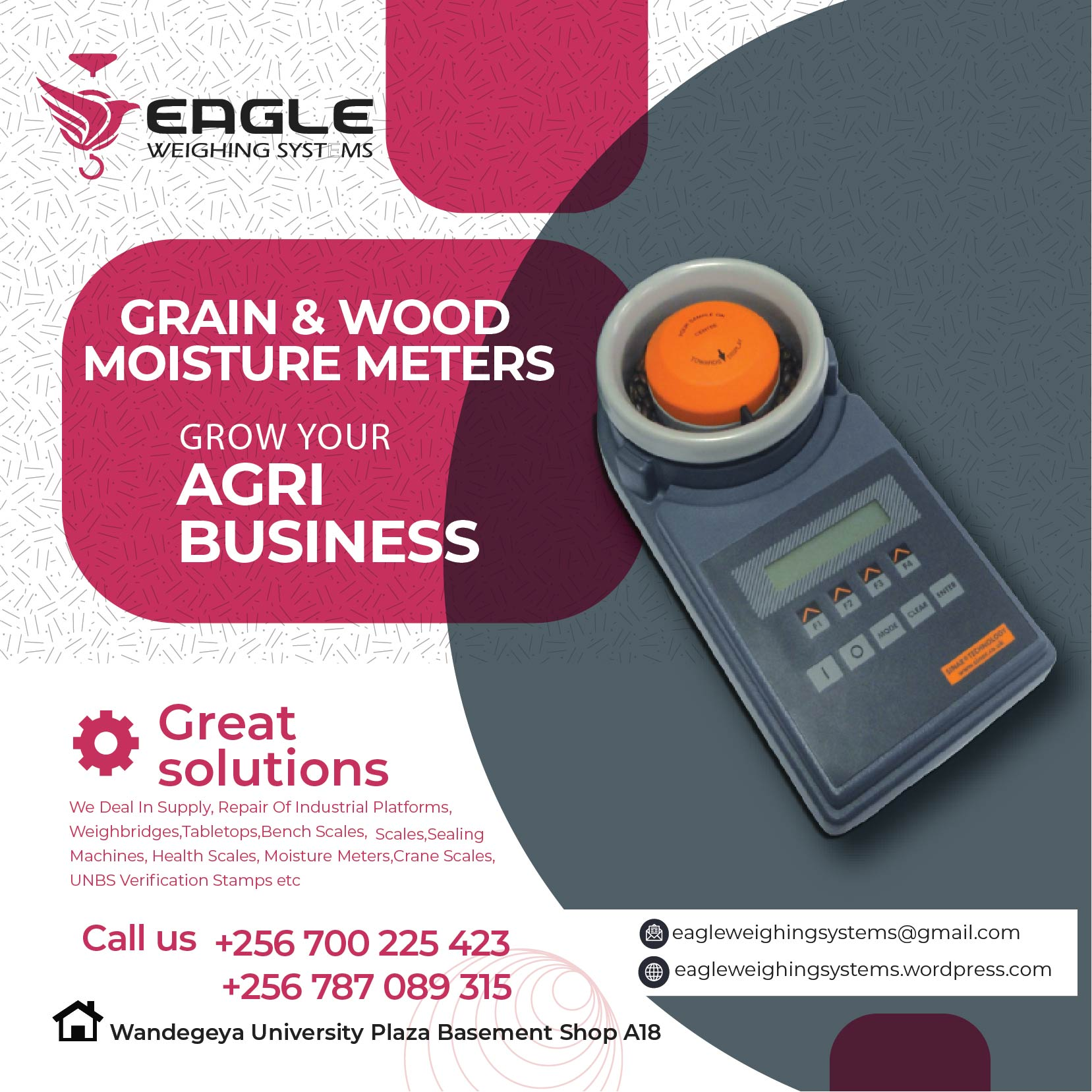 Rice flour moisture meter'