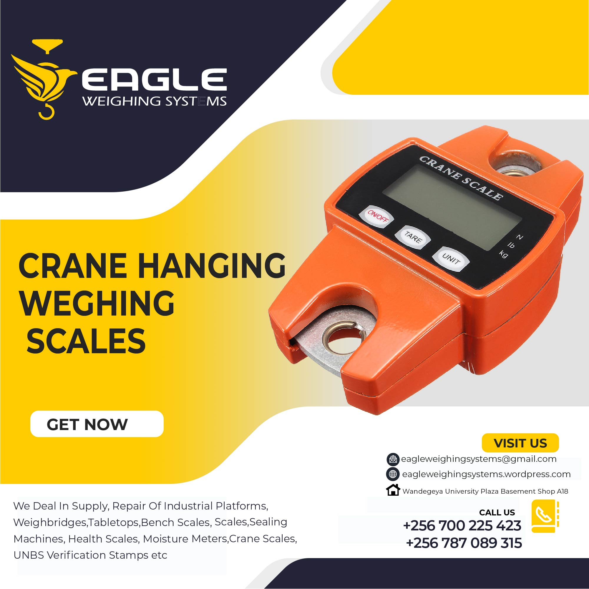 Waterproof digital hanging scales for fisheries'