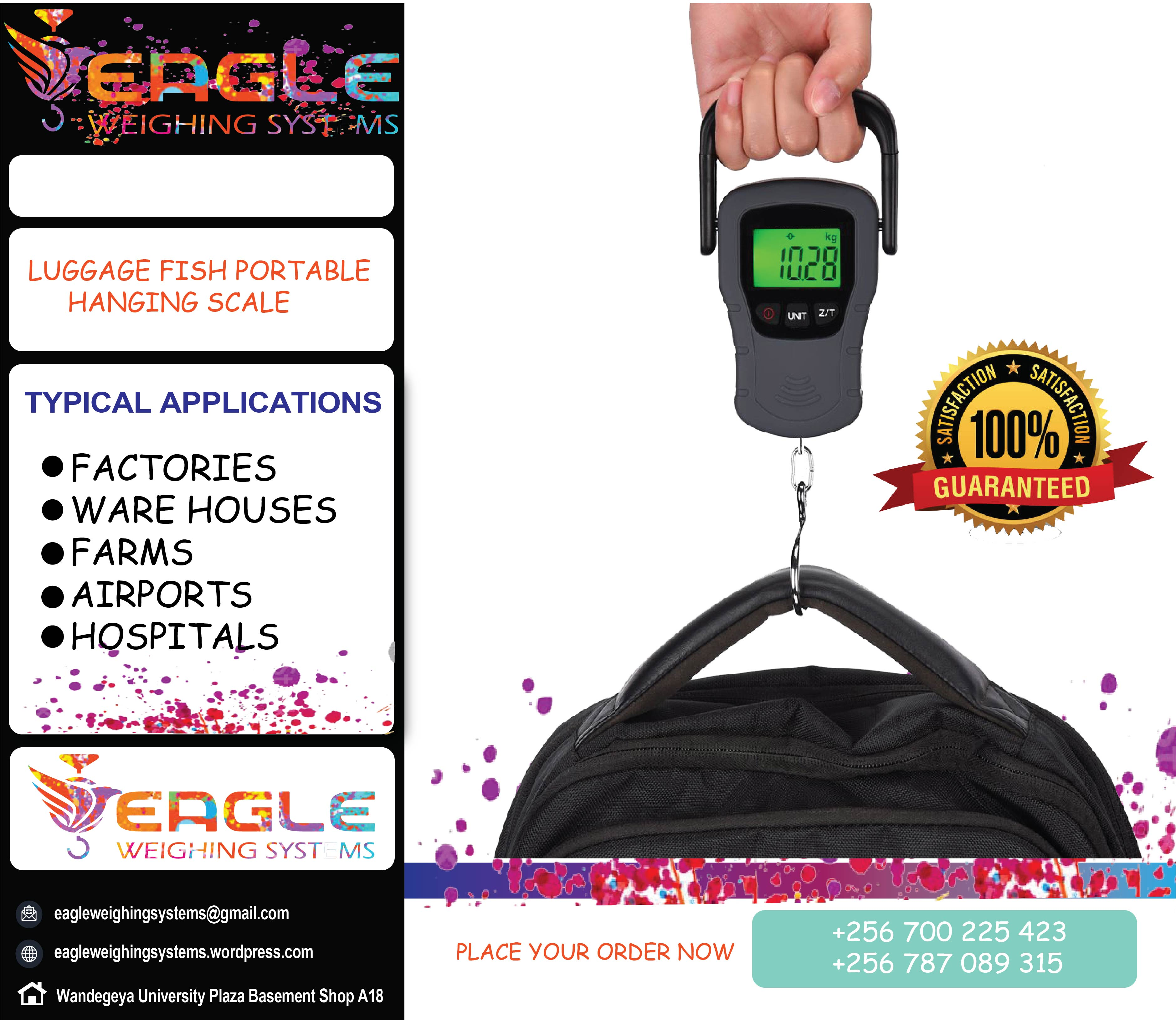 Digital Hanging Luggage Weight Scale'