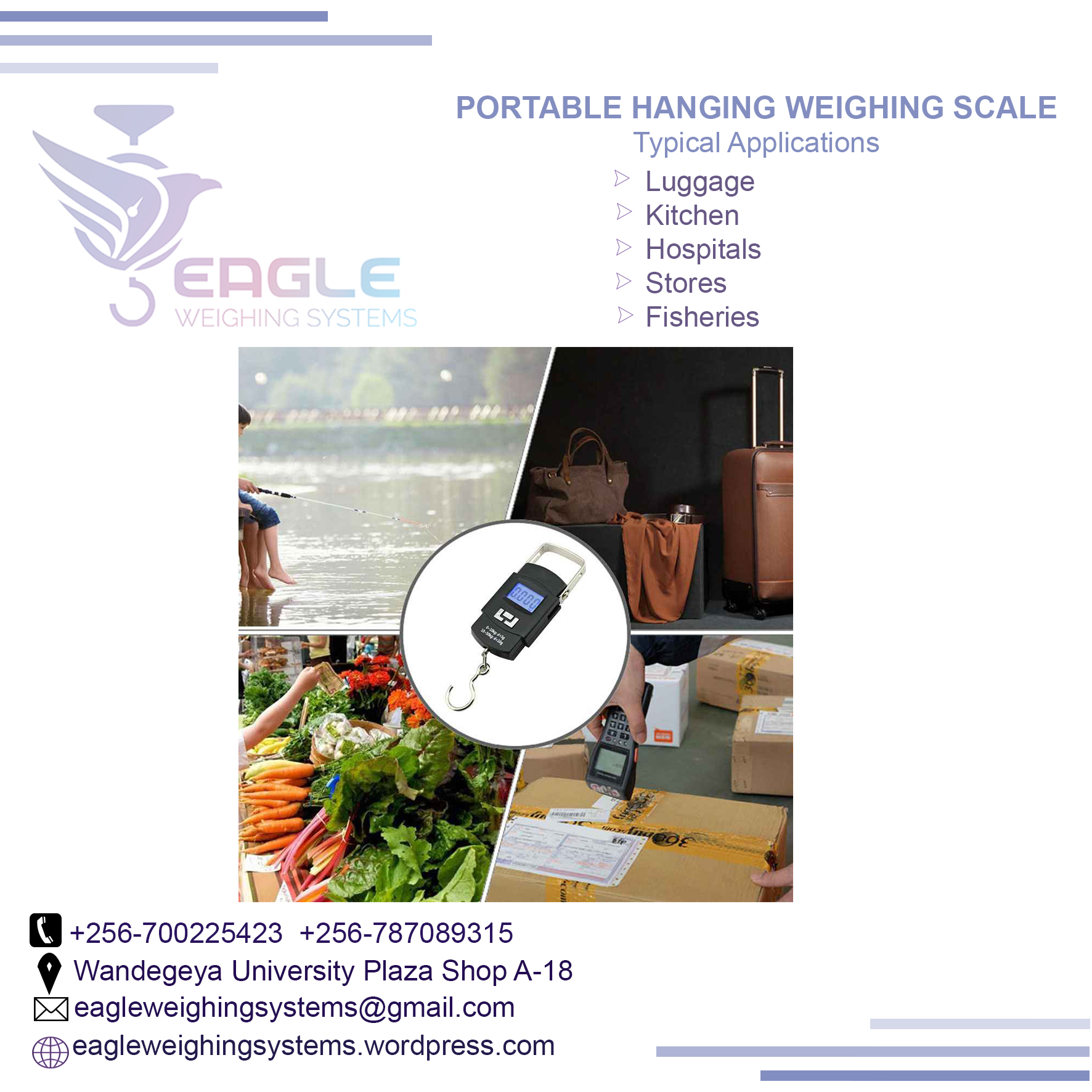 Digital Travel Hanging Weighing Scales For Luggage'