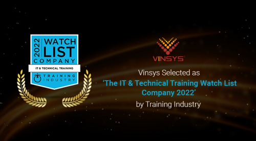 Vinsys is in 2022 Top IT Training Companies'
