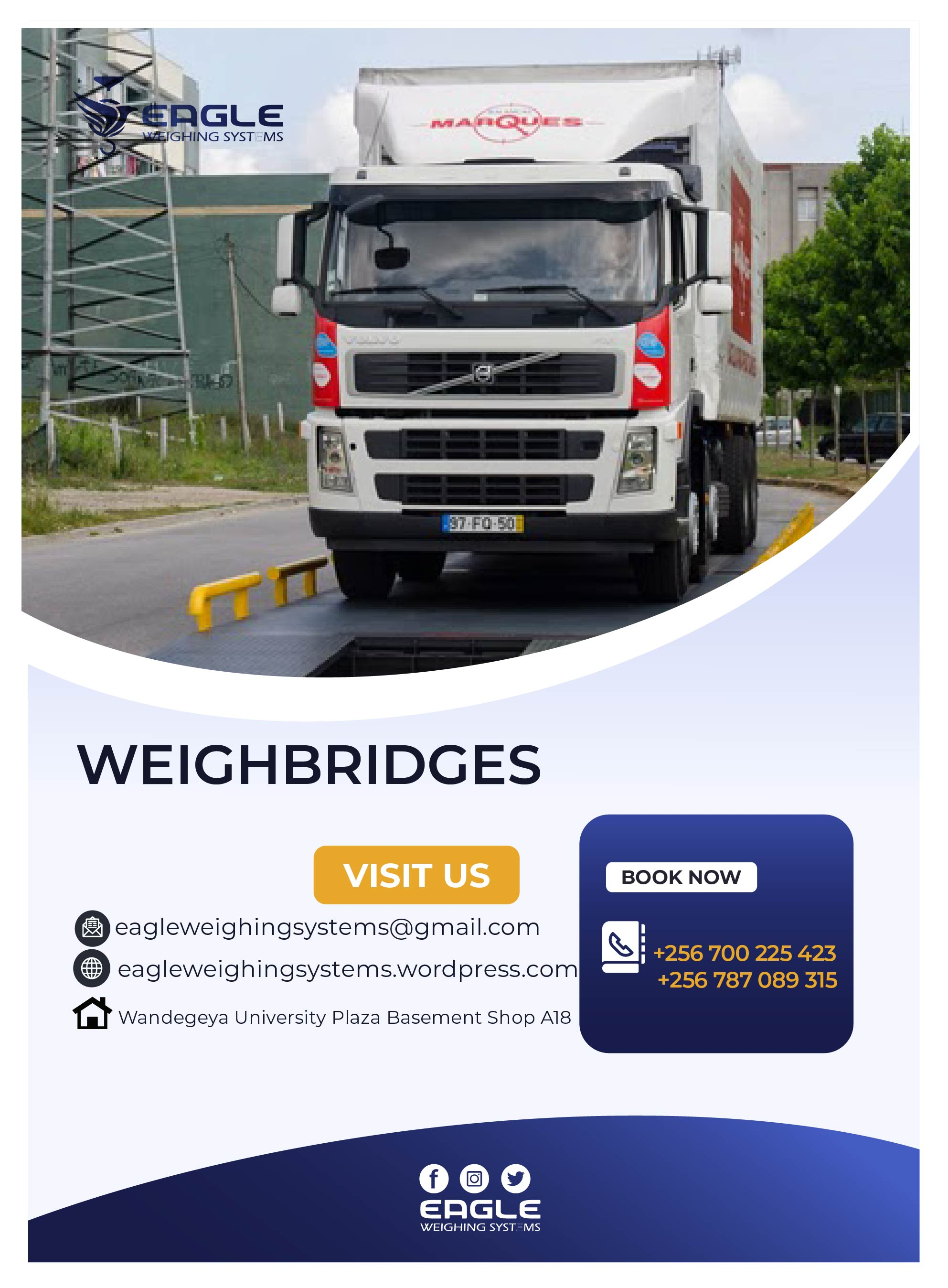 Weighbridges with excellent water proof junction box'