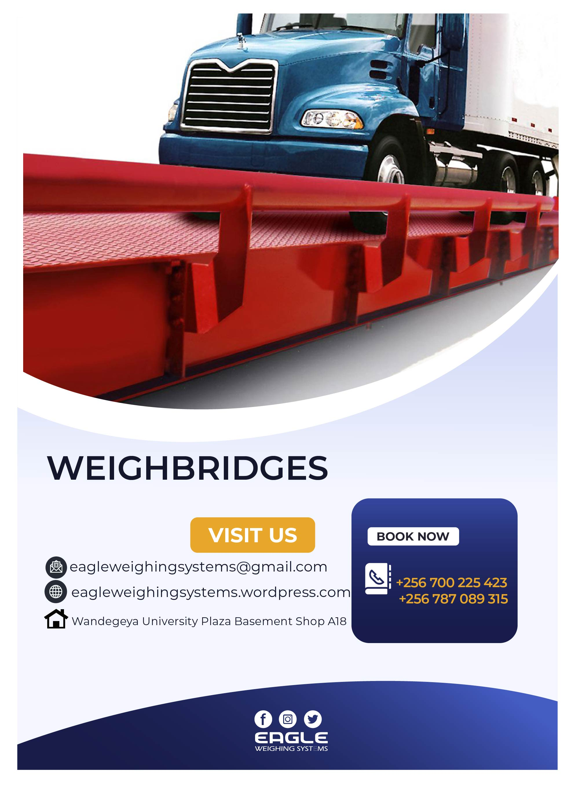 Checkered plate or 10mm plain plate weighbridge supplier in'