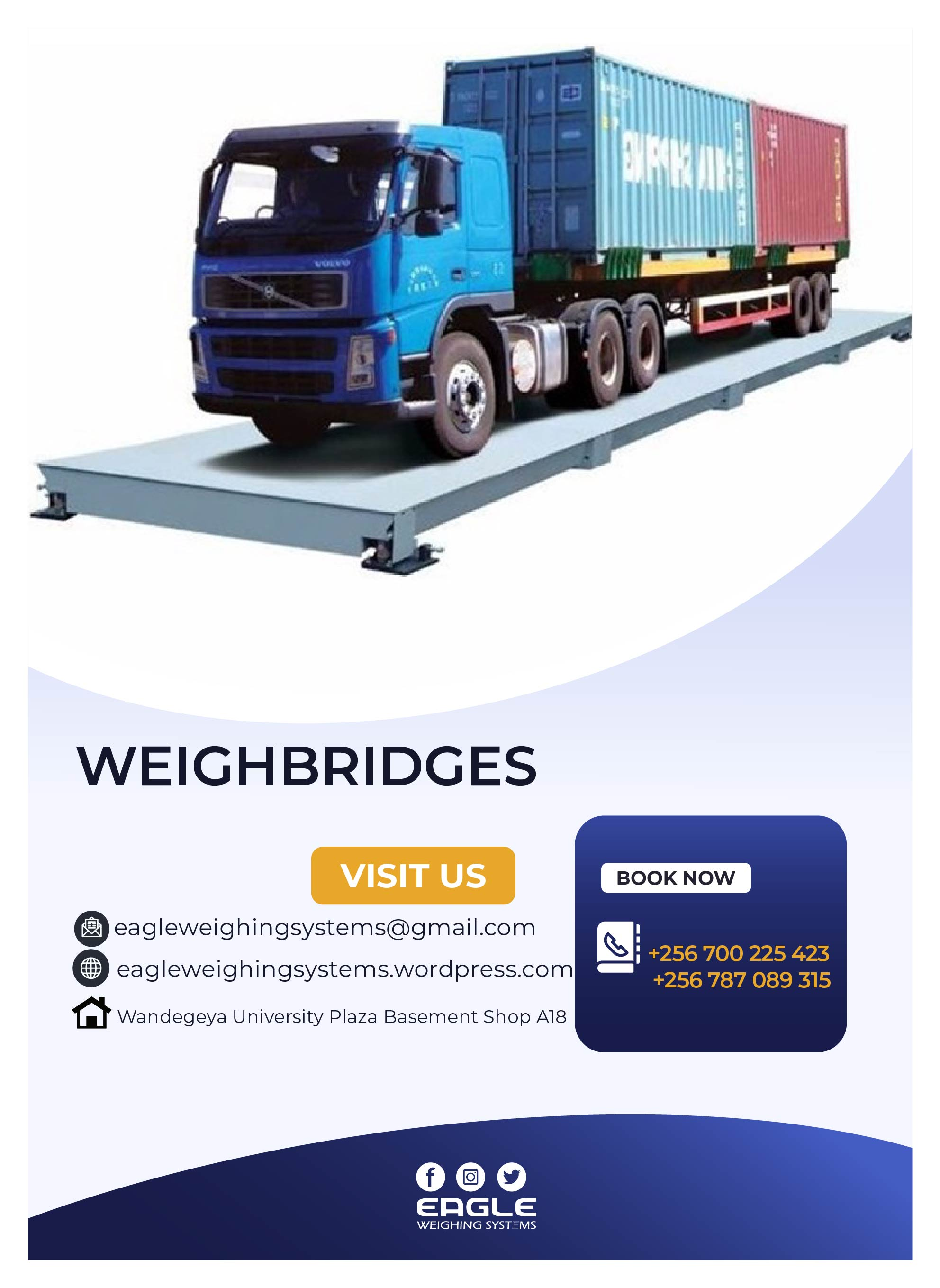 U shaped beams weighbridges supplier in Uganda'