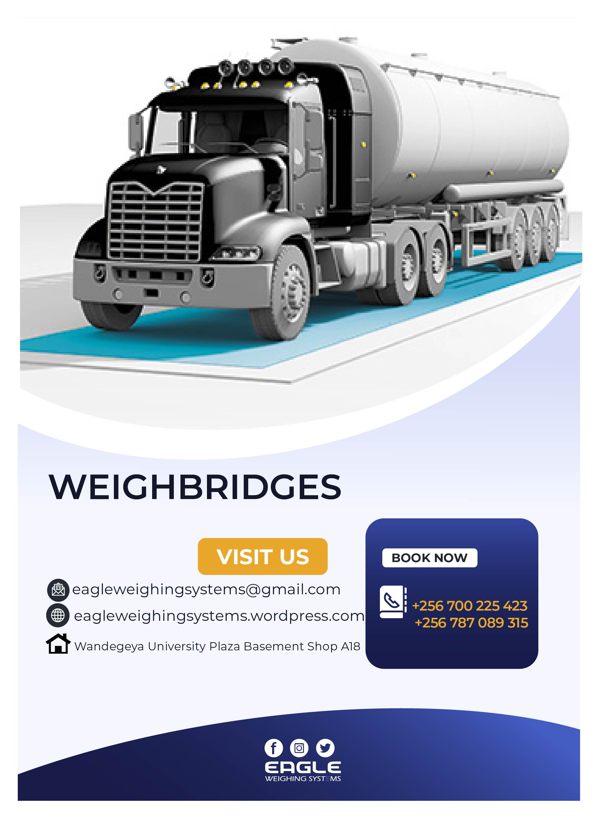 Weighbridge with Automatic barriers for sale in Uganda'