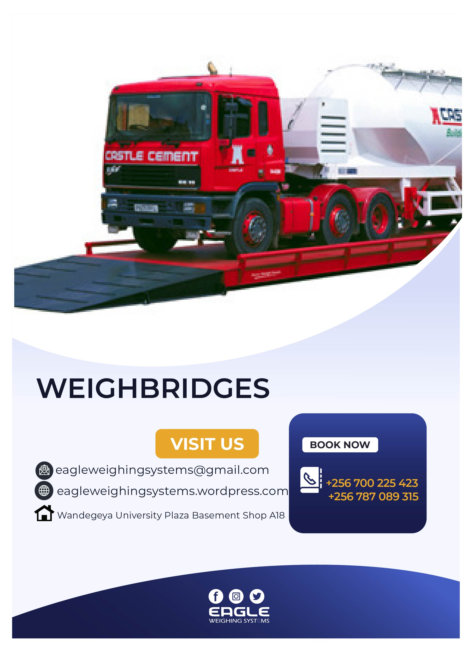 Rail and rail road weighbridges available at Eagle Weighing'