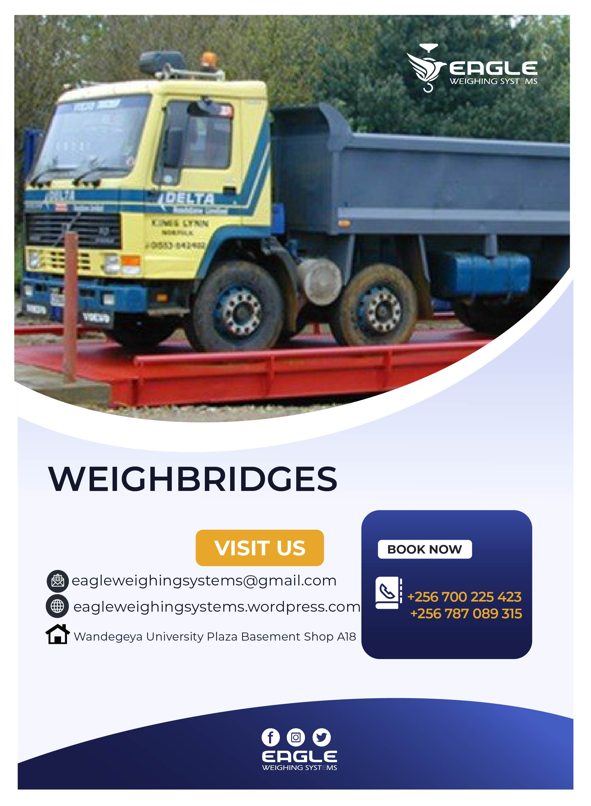 Special weighbridges (up to 400t) for sale in uganda'
