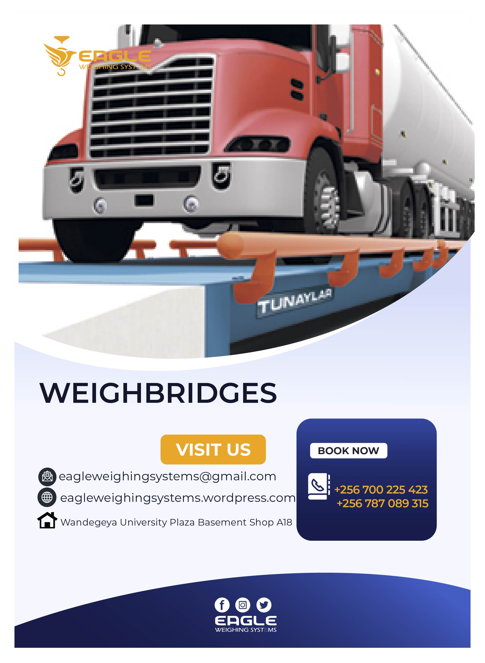 Weighbridge made of precast concrete in Uganda'