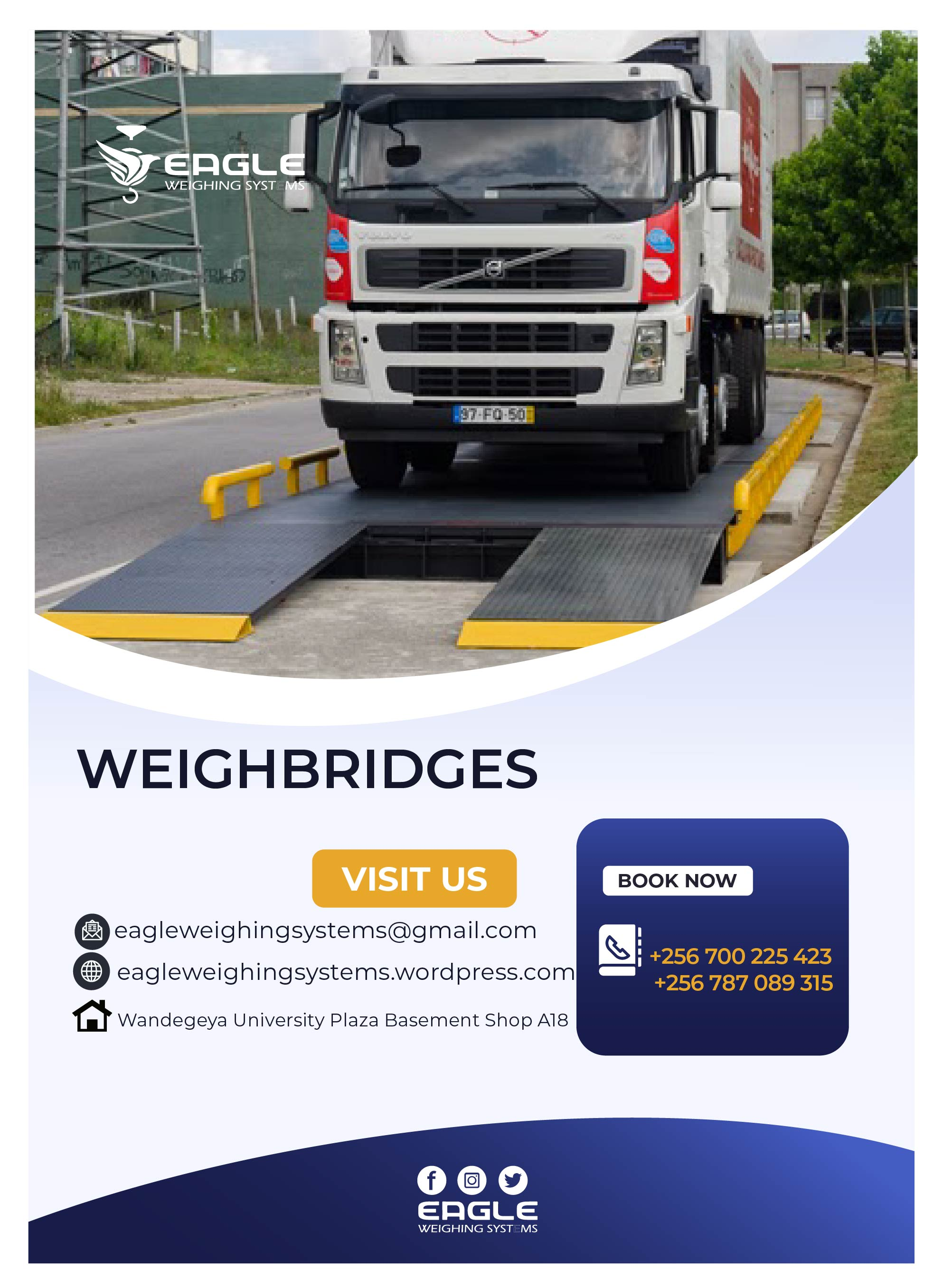 Weighbridge totally adapted to meet your needs in Uganda'