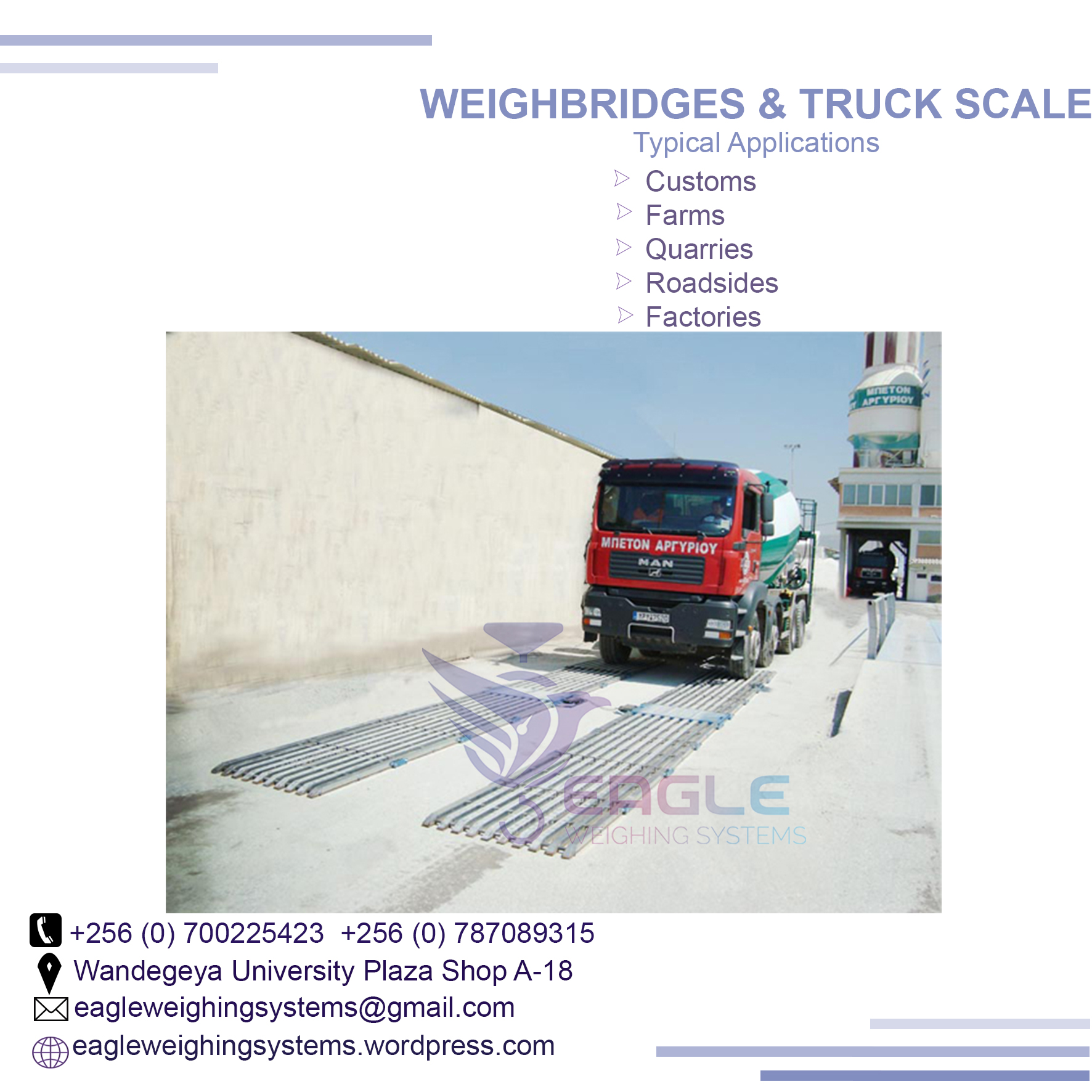 Hot galvanized steel weighbridge supplier in Uganda'