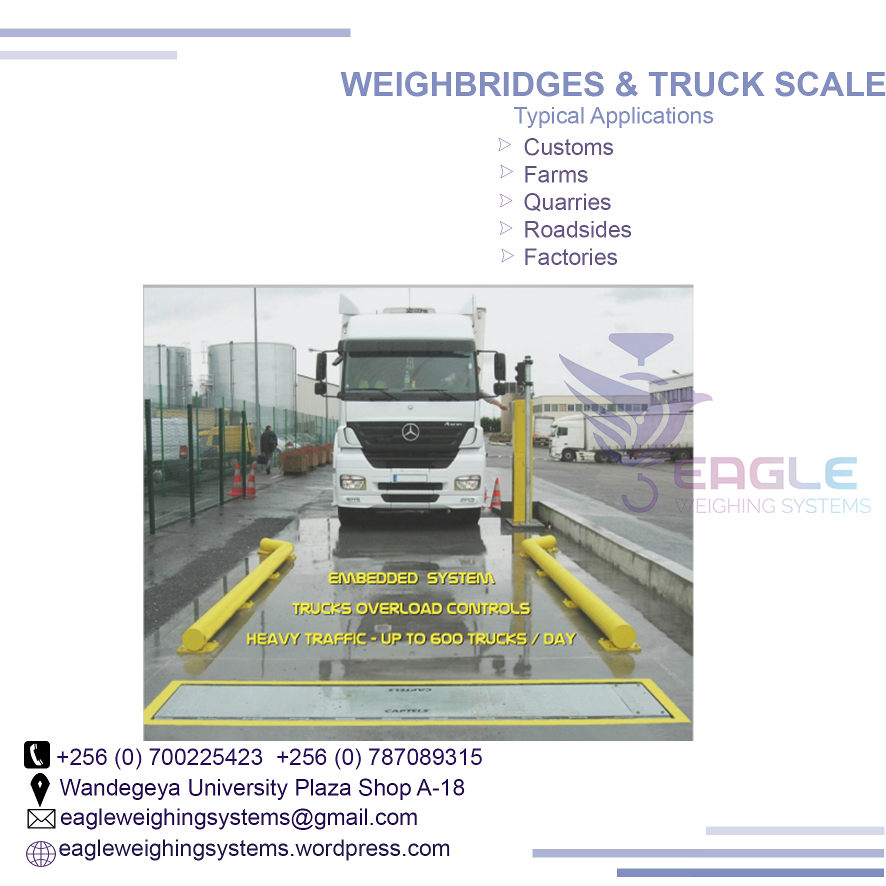 Weighbridge Companies and Suppliers serving Uganda'