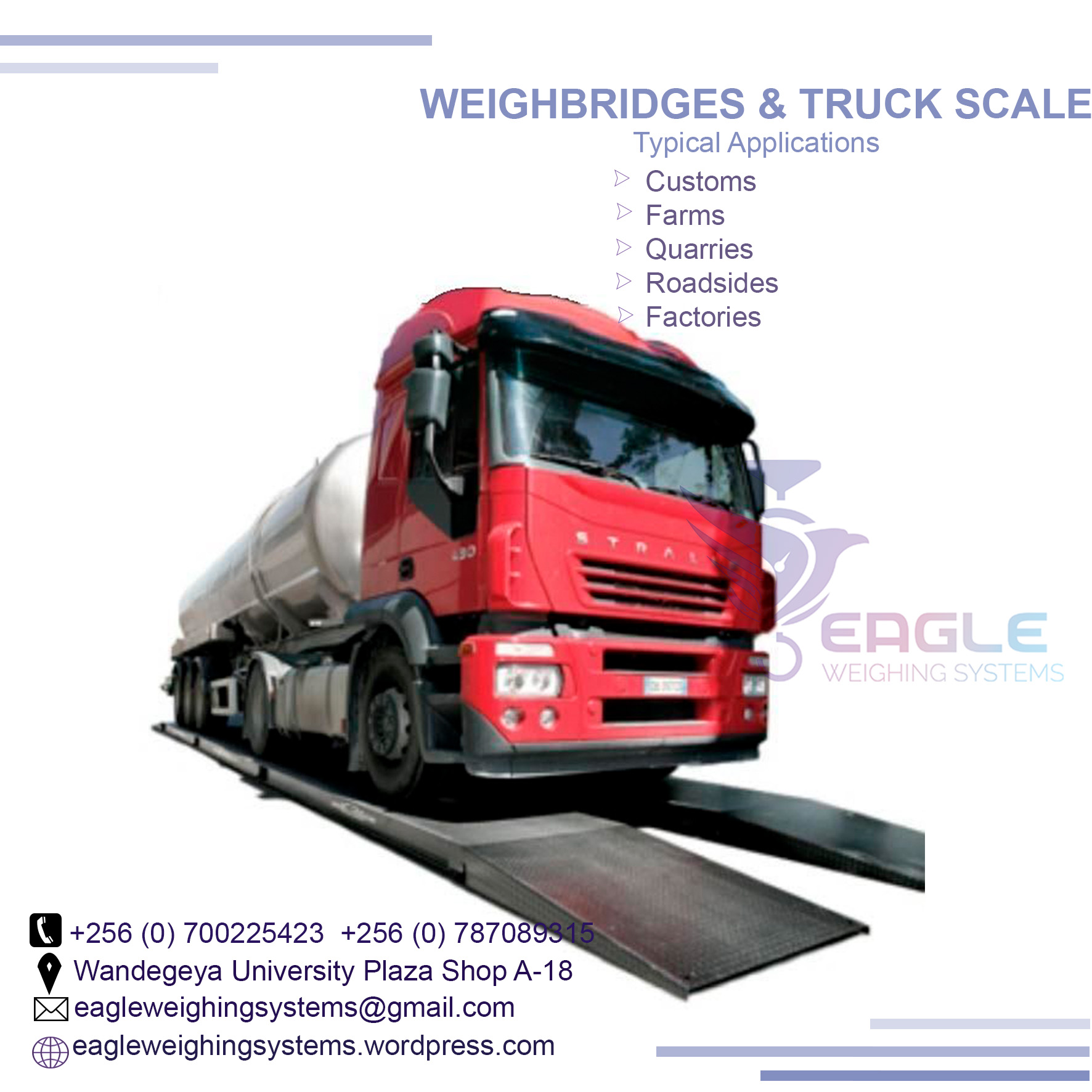Price 100 ton truck scale'