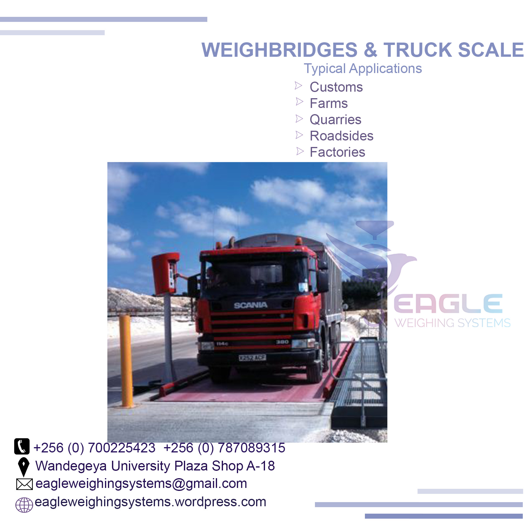 Electronic truck scale'