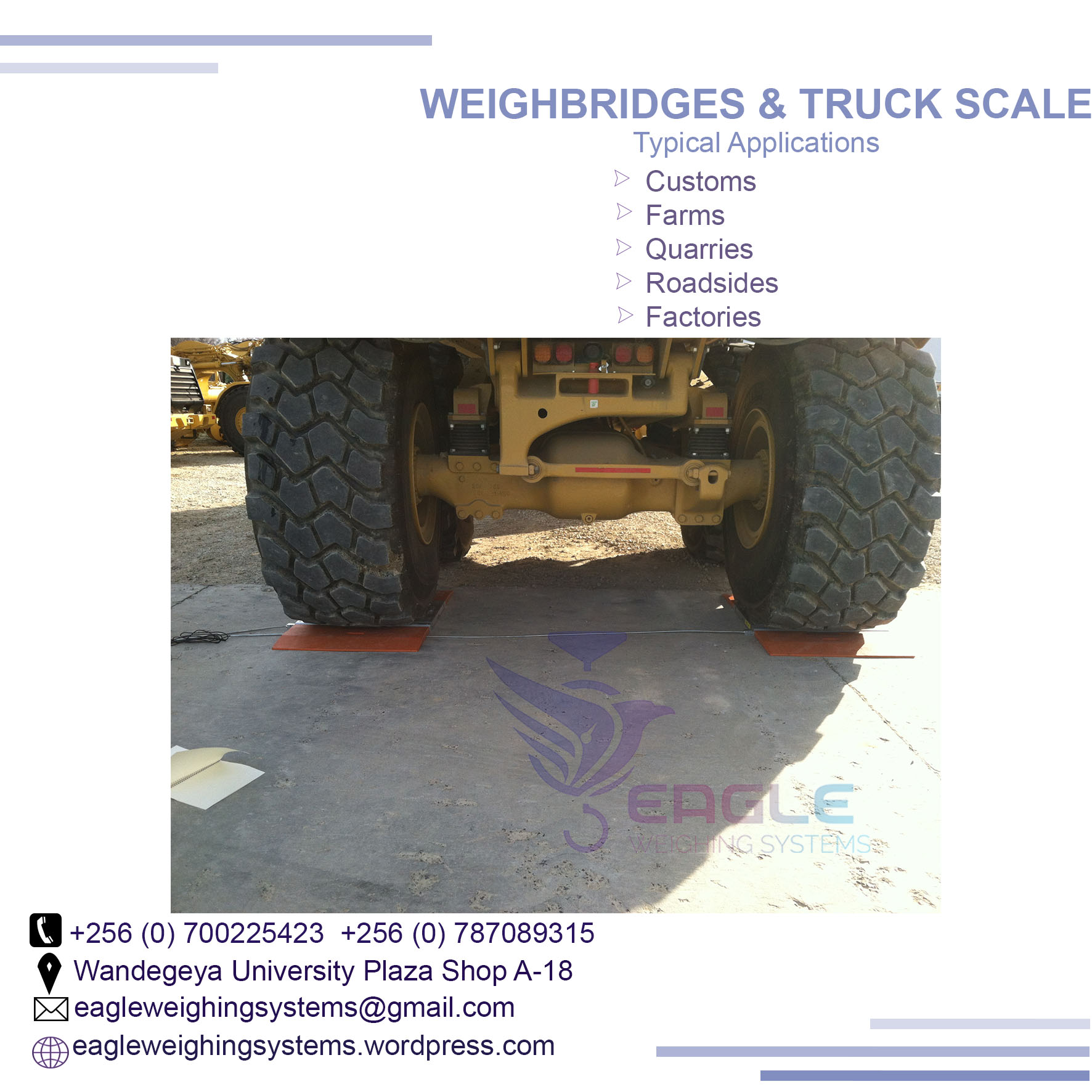 Weighbridge Truck Weight Scale'