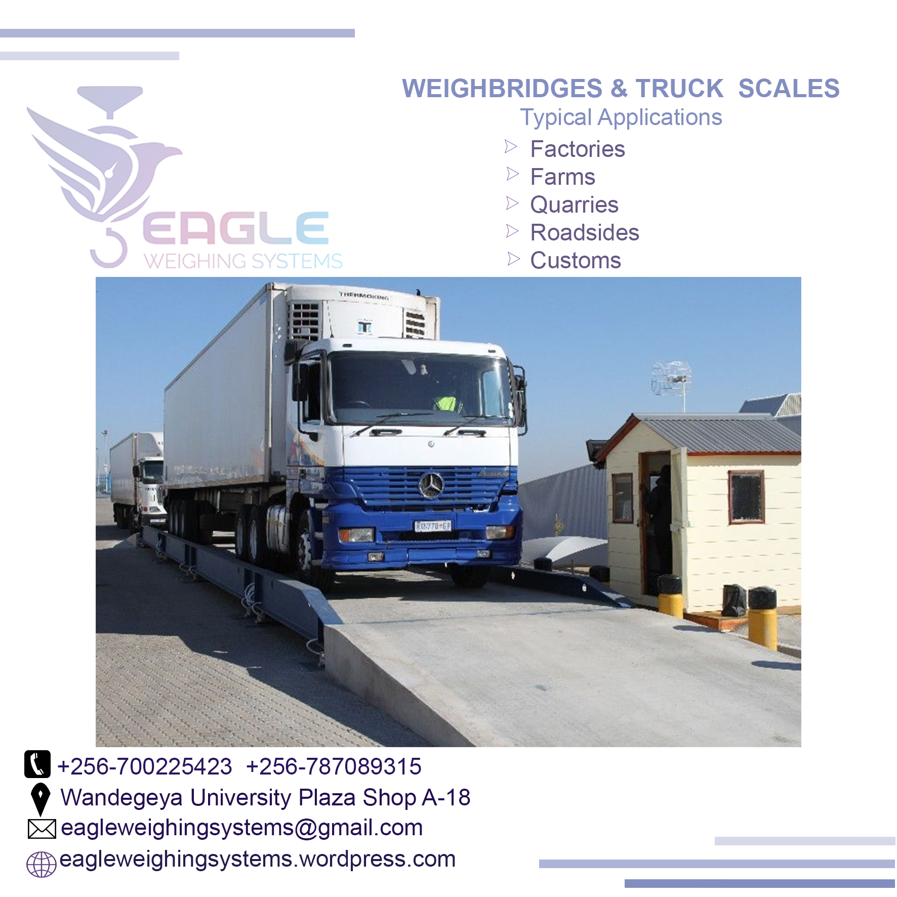 Truck Weight Scale Weighbridges Cars Station'