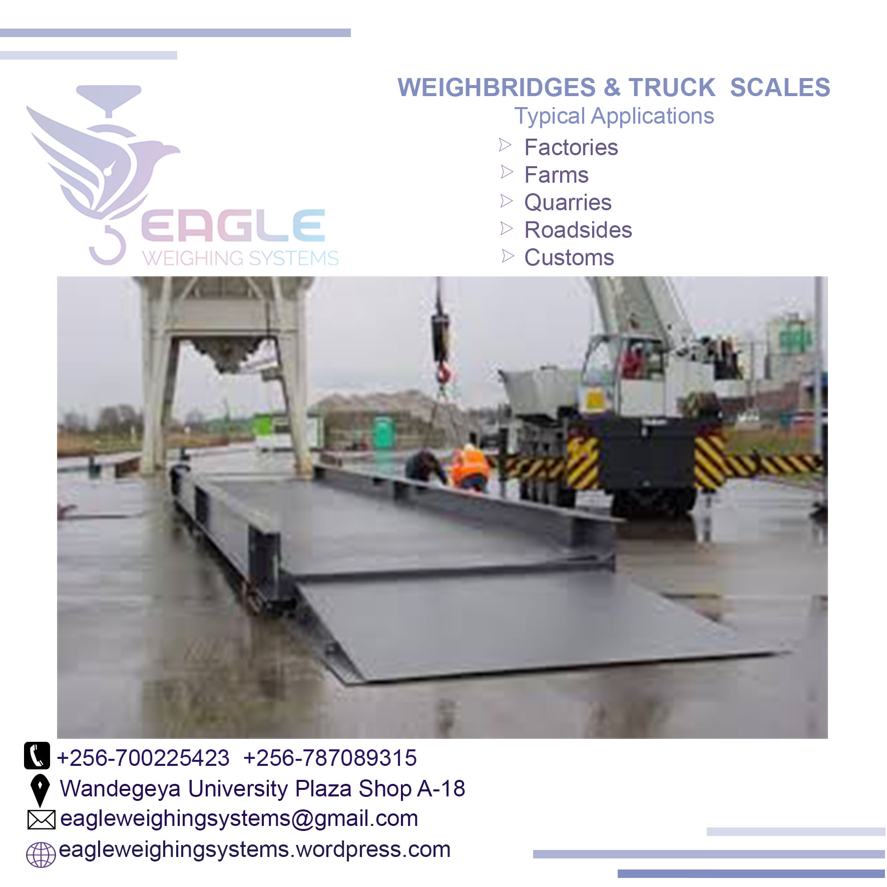 weighbridge truck scale price'