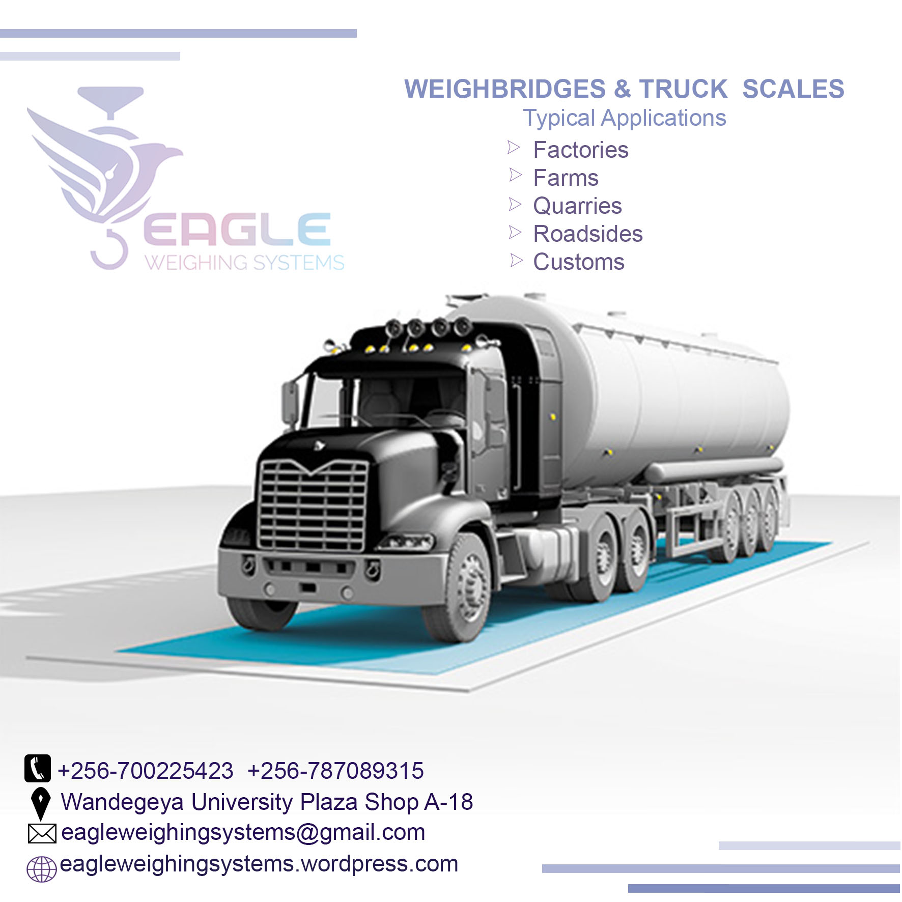 100 Ton Electronic Portable Weighbridge'