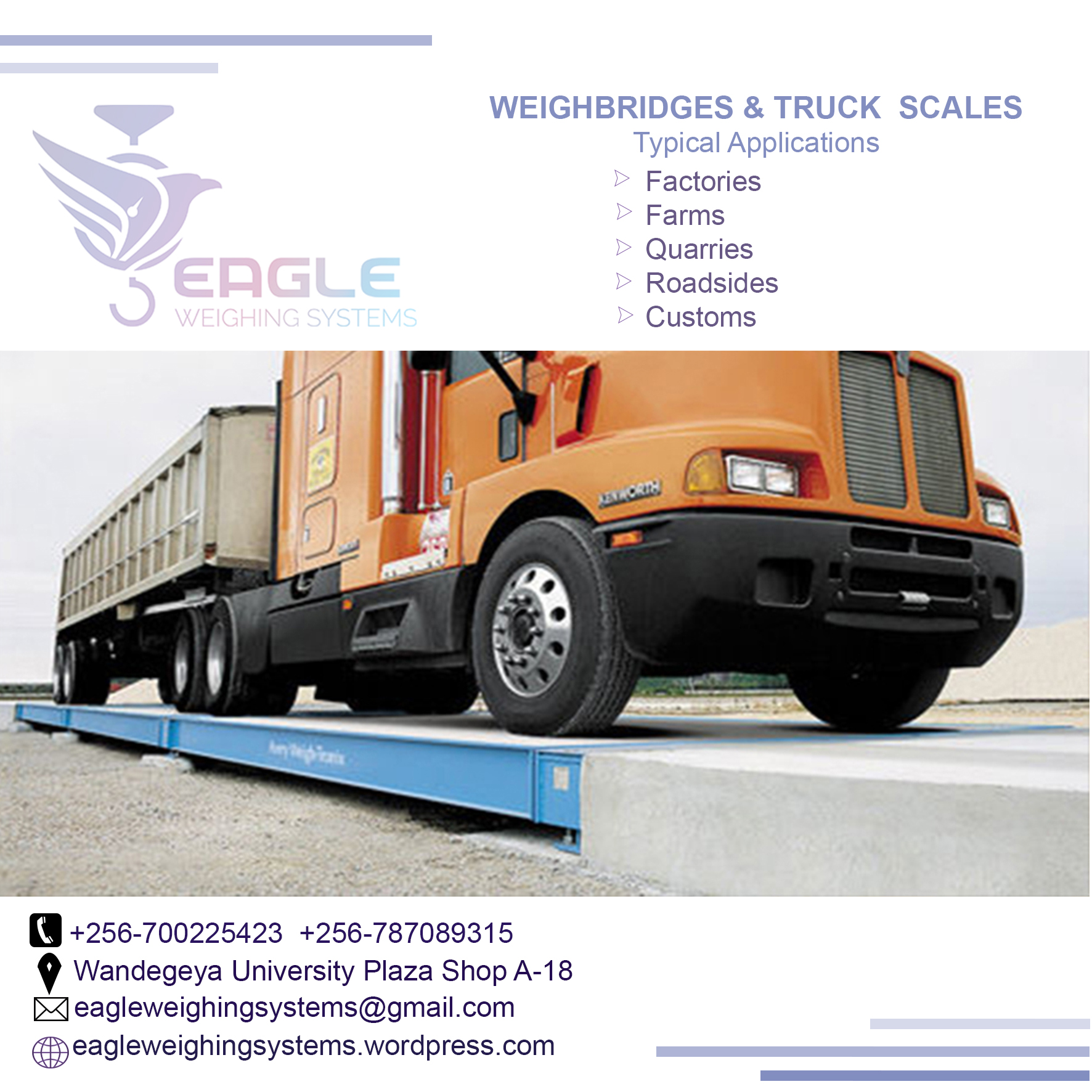 100 Ton Electronic Portable Weighbridge'