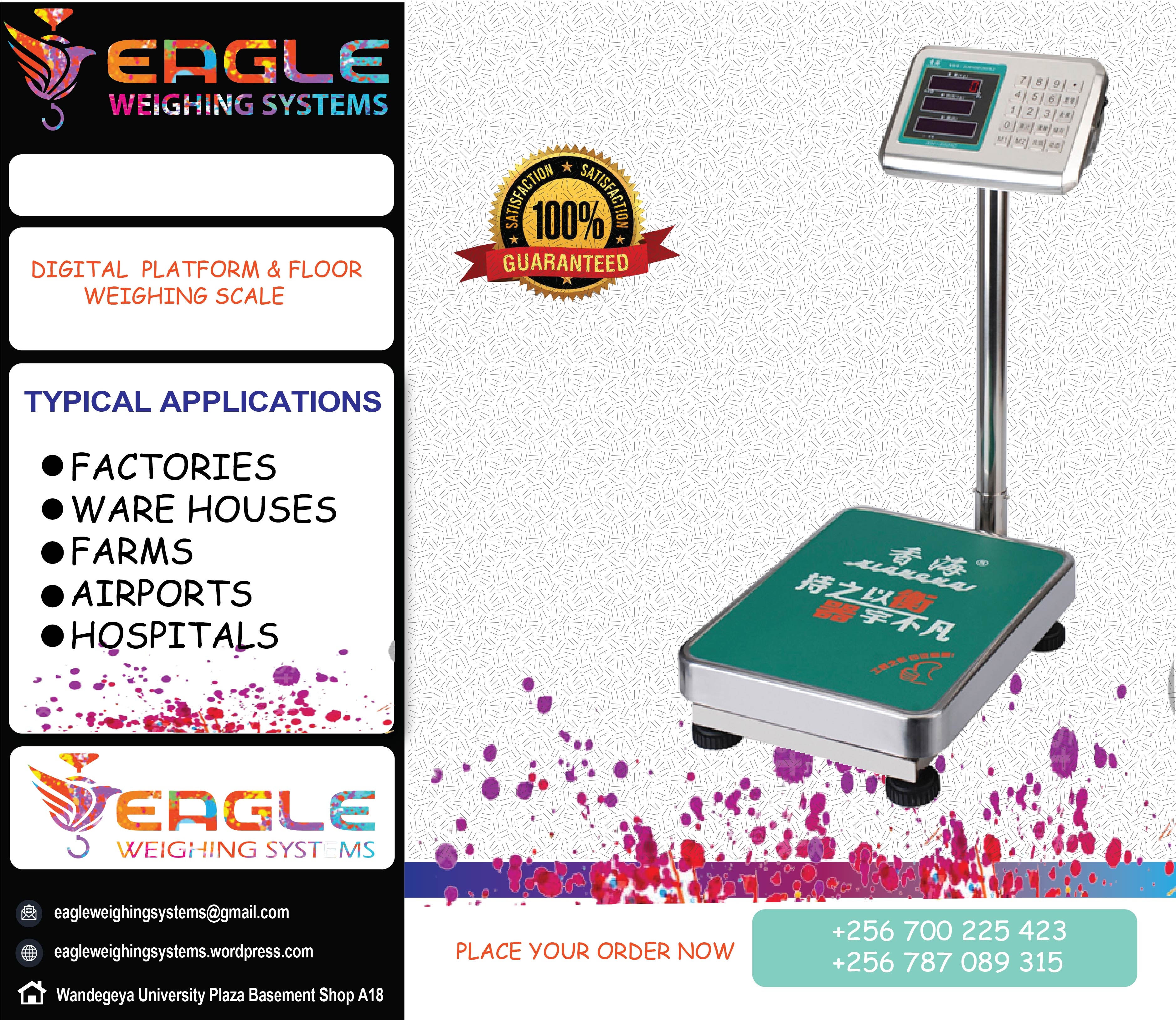 Stainless steel electronic weighing scales'