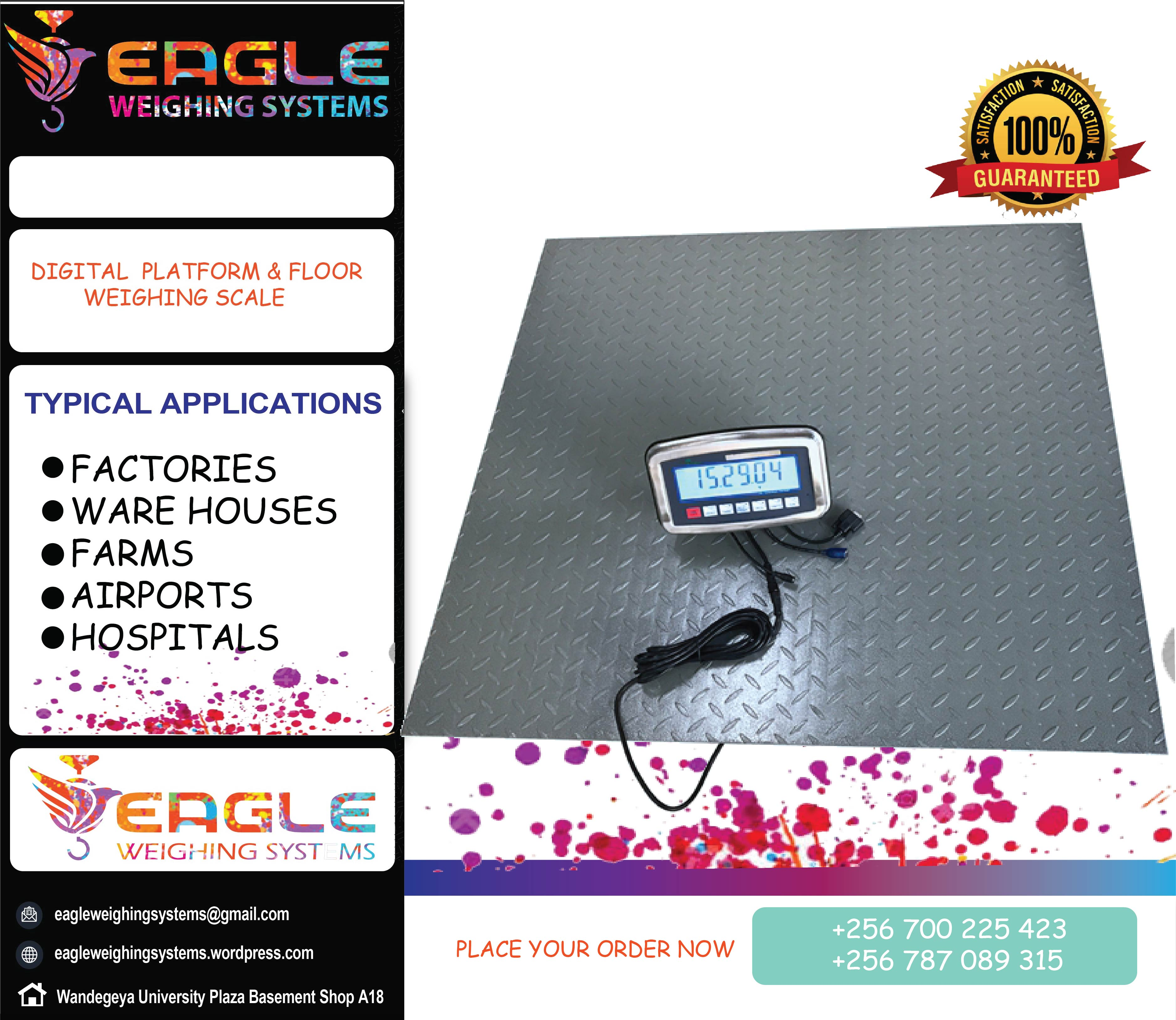 Industrial strong low profile platform scale'