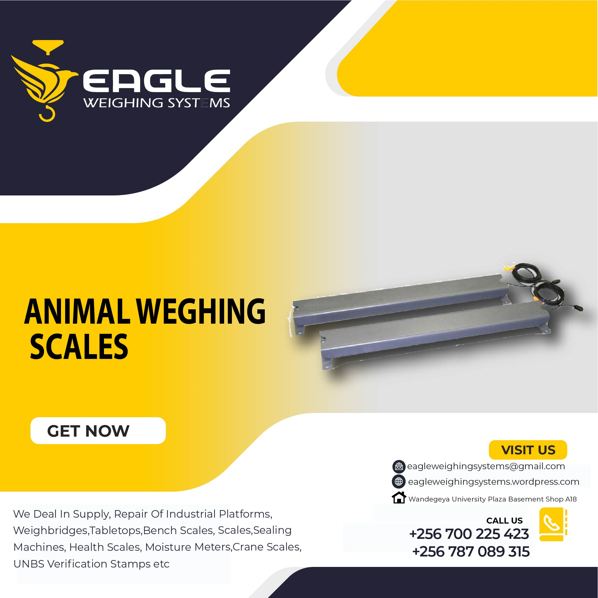 Industry platform floor weighing scales'