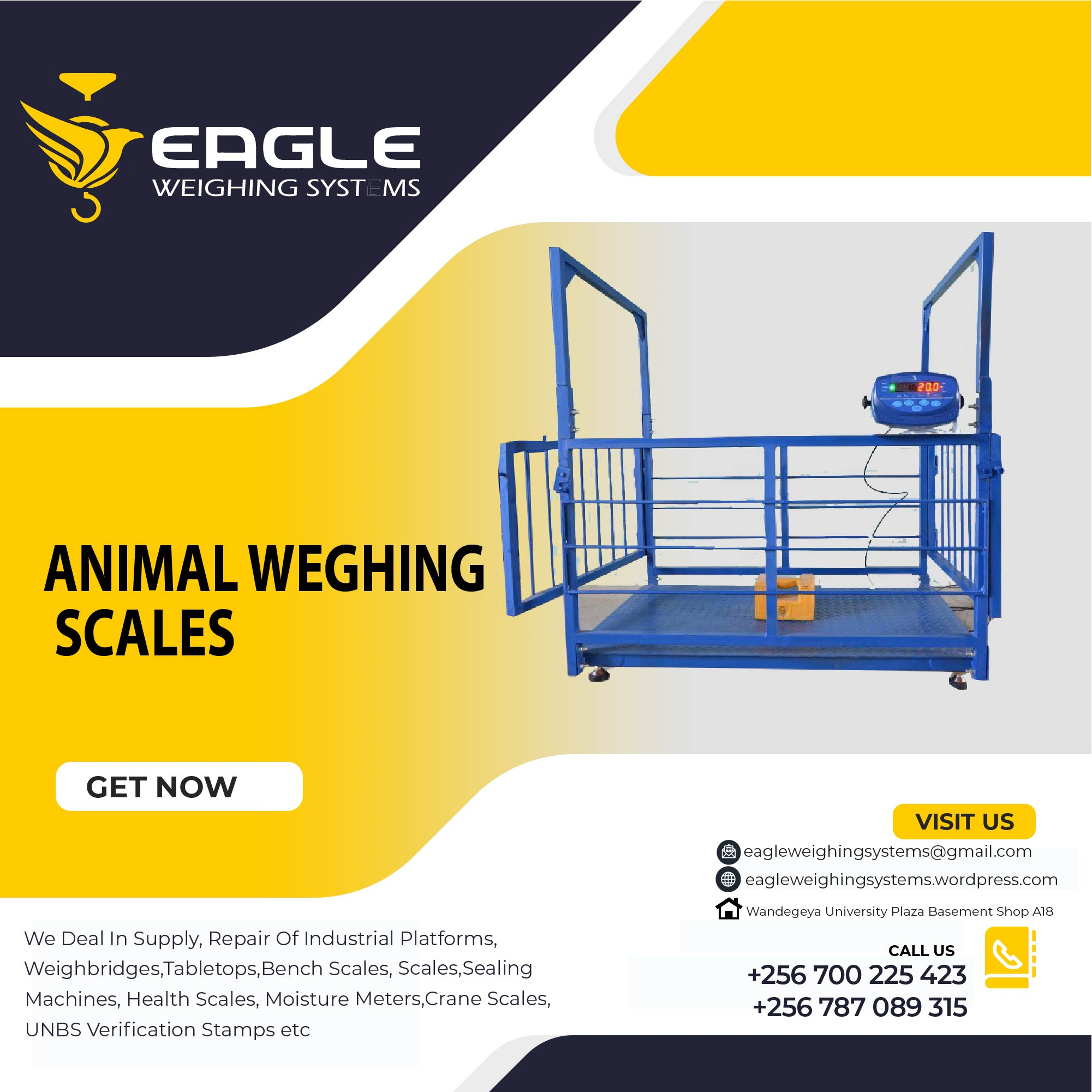 Large platform electronic dog pet scale'