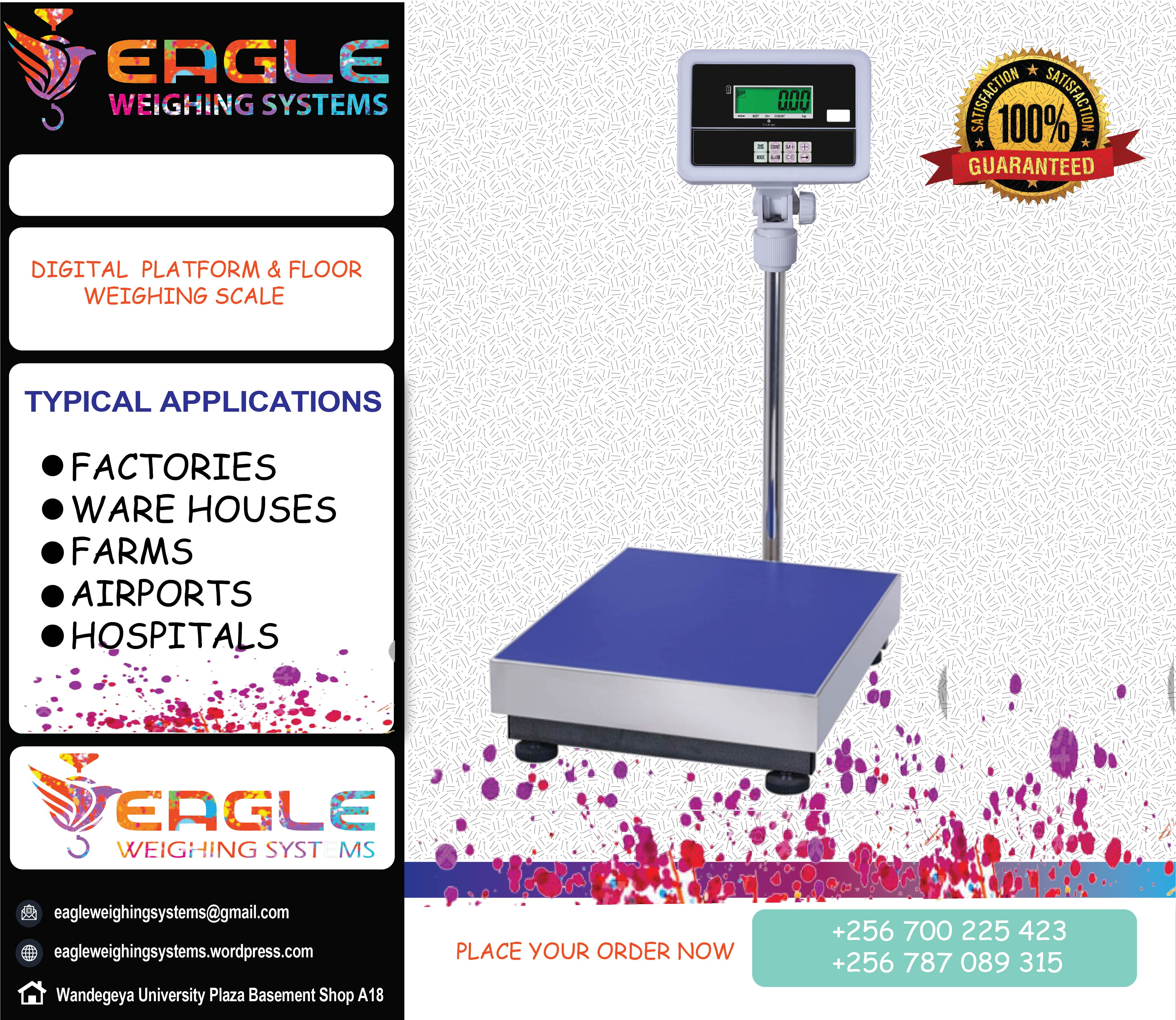 Stainless steel electronic weighing scales'