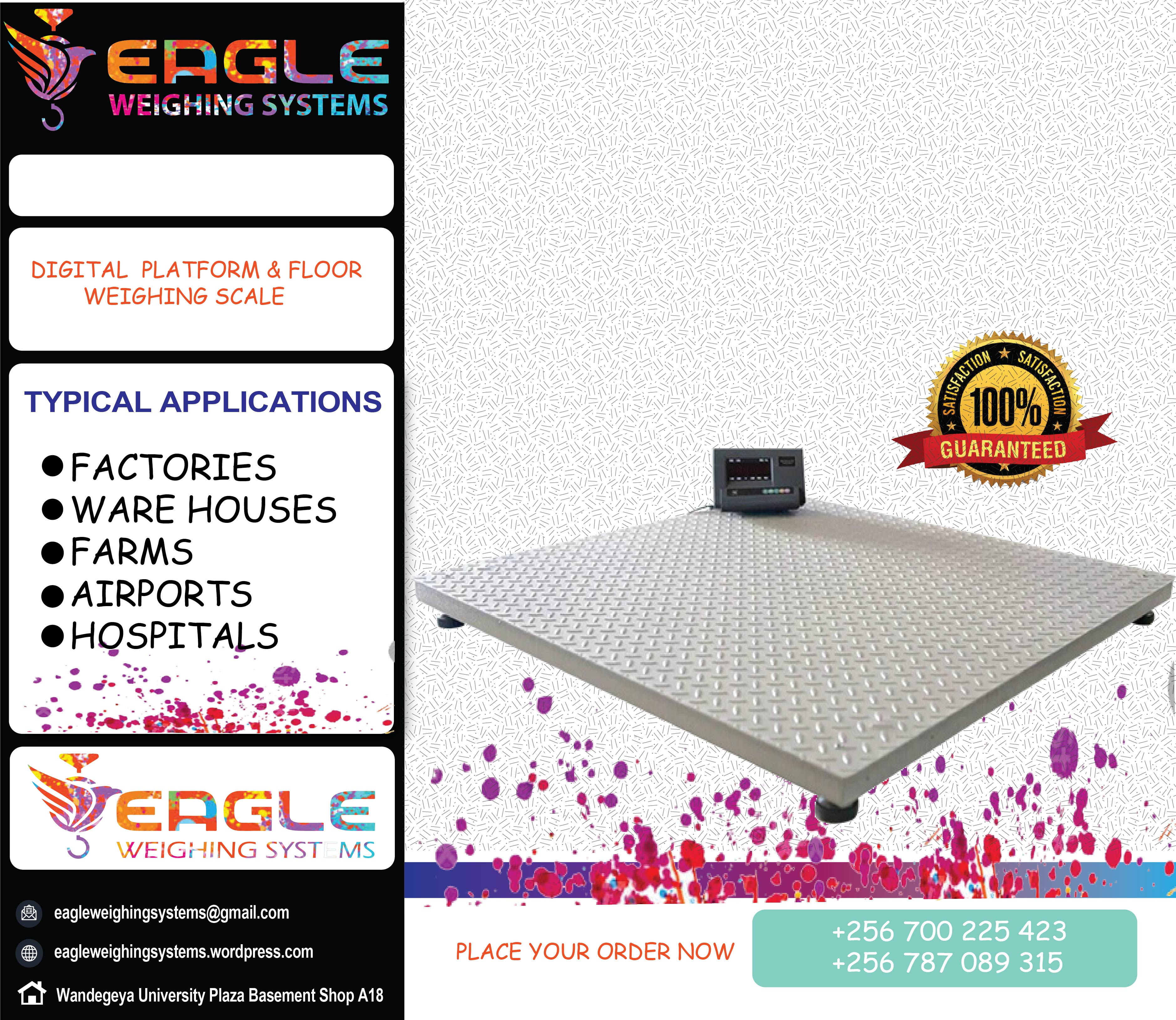 Weighing floor scales at Eagle Weighing systems Ltd'