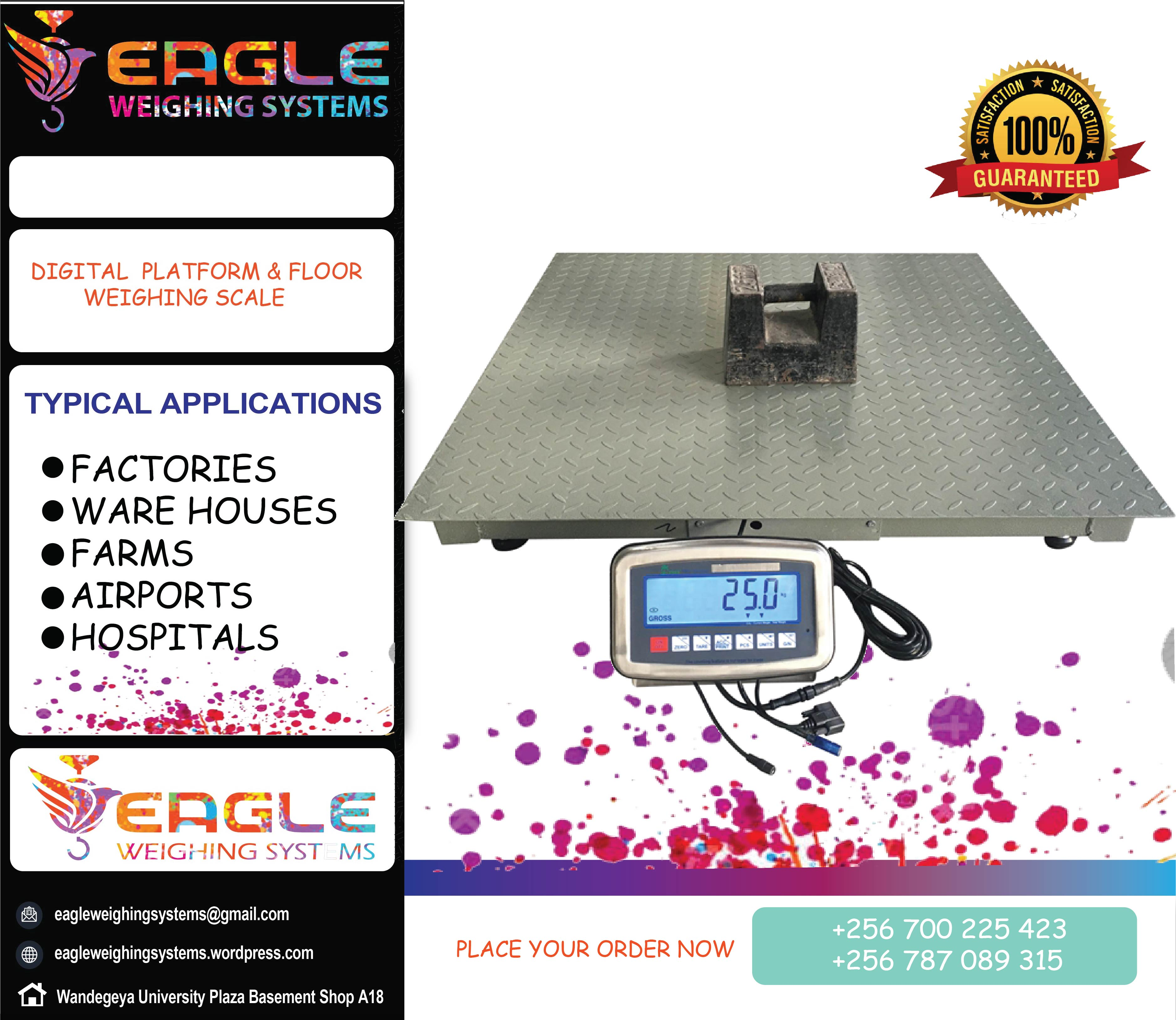 Industrial strong low profile platform scale'